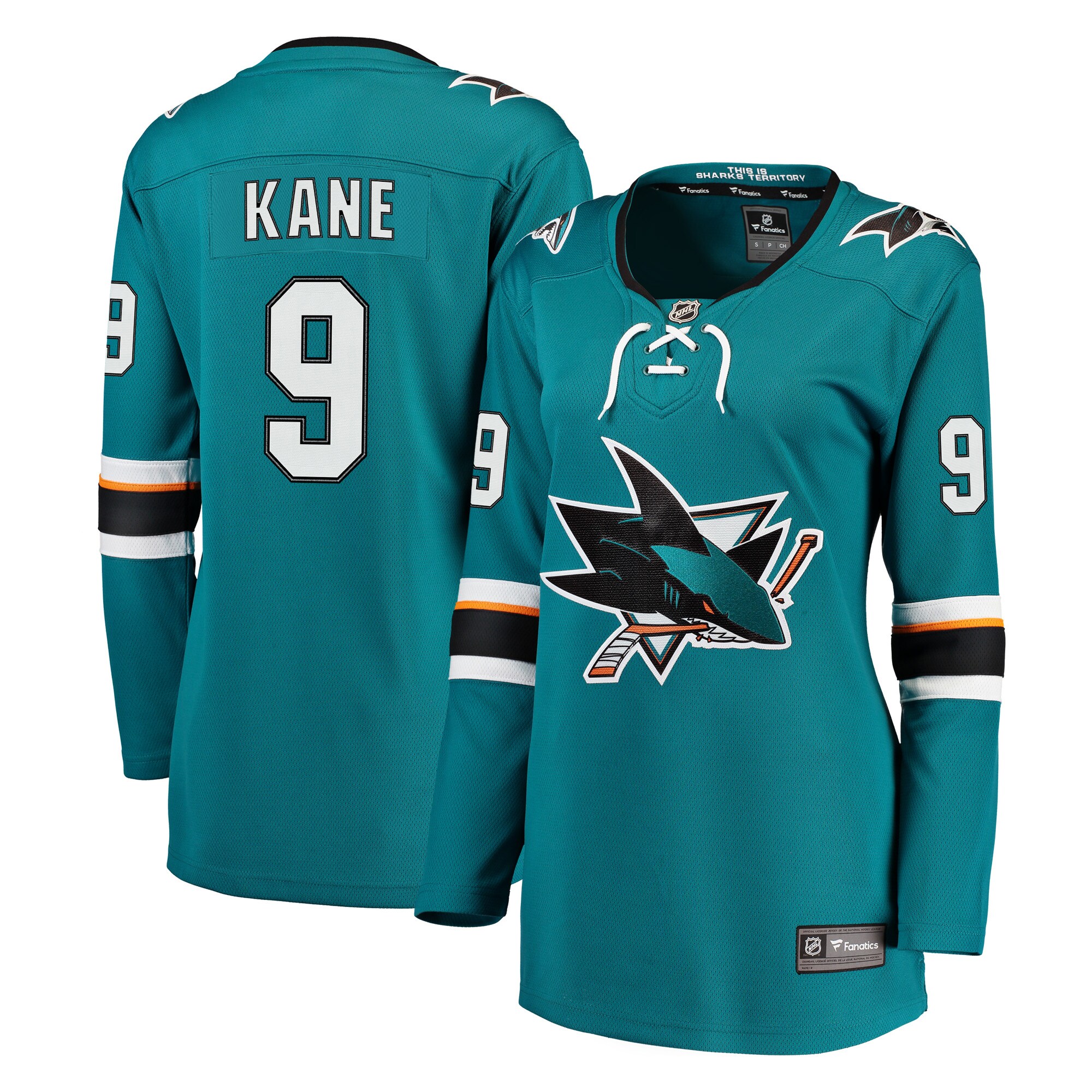 Evander Kane San Jose Sharks Fanatics Women's Premier Breakaway Player Jersey - Teal