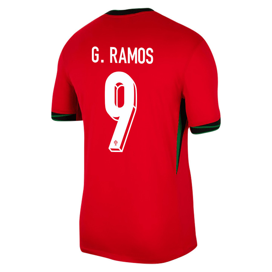 Gonçalo Ramos 9 Portugal National Team 2024/25 Home Men Jersey - Red