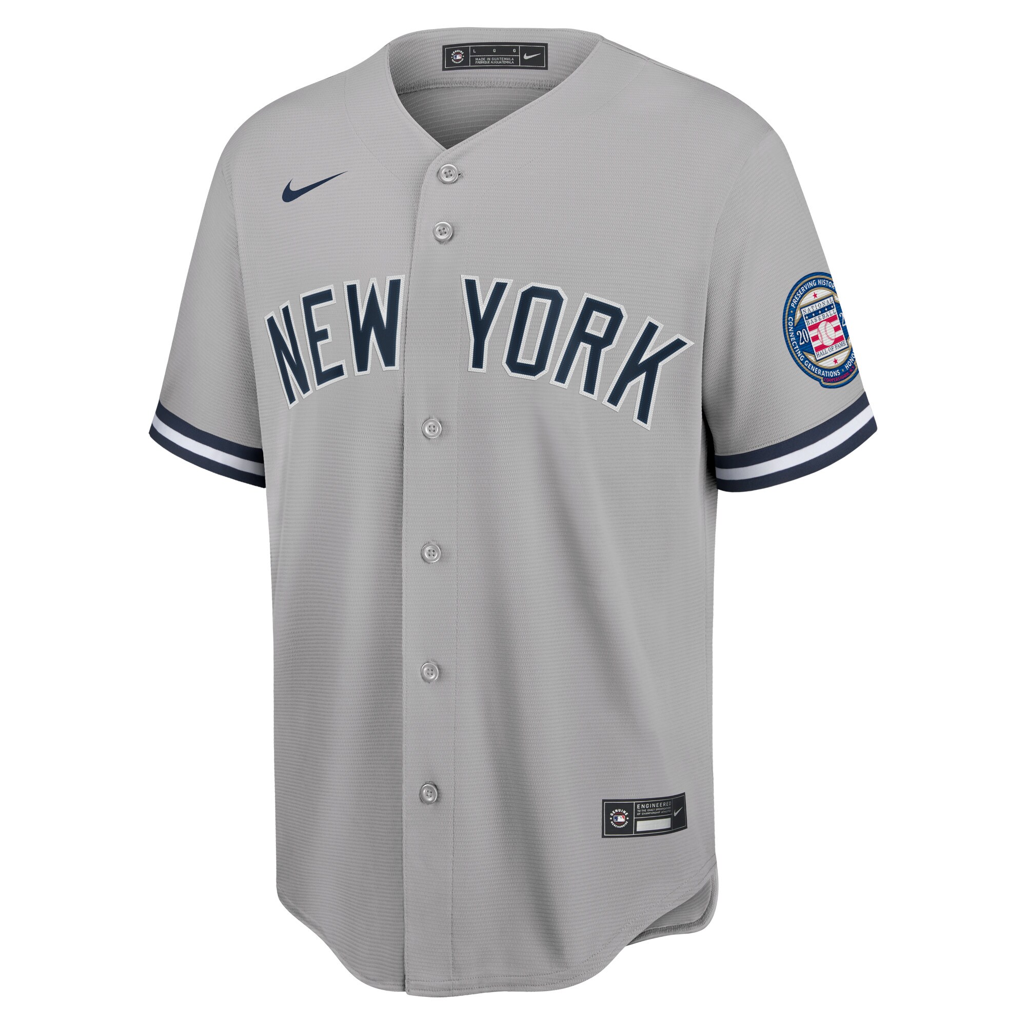 Derek Jeter New York Yankees  2020 Hall of Fame Induction Replica Jersey - Gray