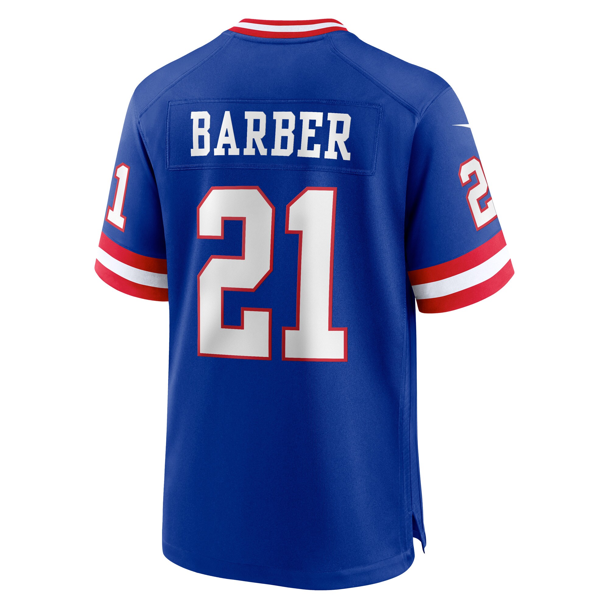 Tiki Barber New York Giants  Classic Retired Player Game Jersey - Royal