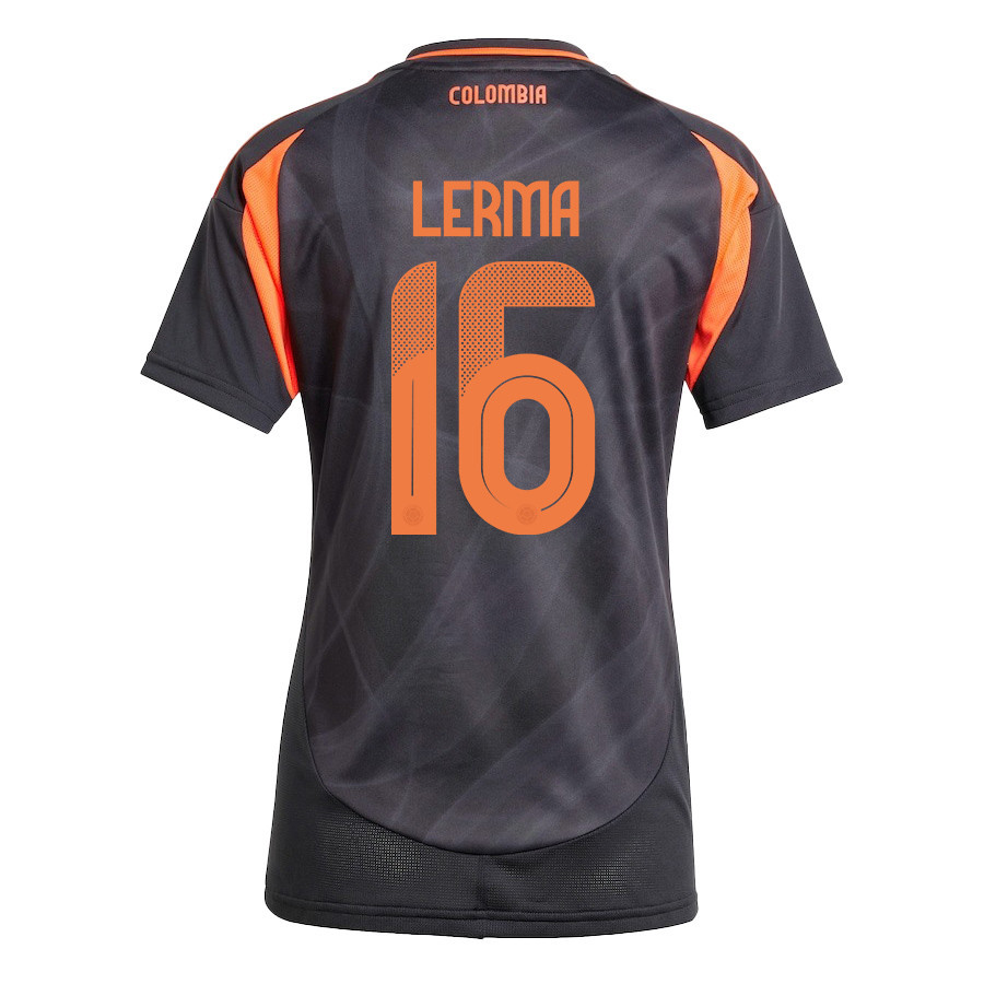 Jefferson Lerma 16 Colombia National Team 2024/25 Away Women Jersey - Black