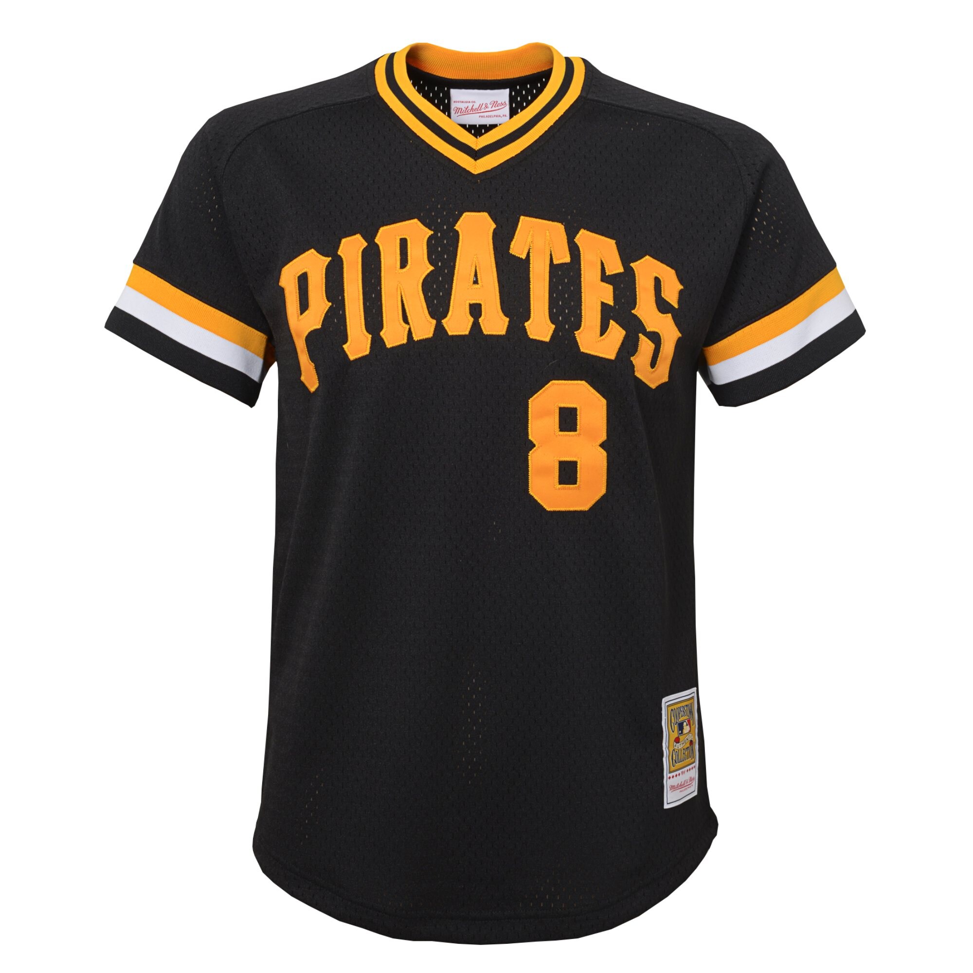 Willie Stargell Pittsburgh Pirates Mitchell & Ness Youth Cooperstown Collection\u00c2\u00a0Mesh Batting Practice Jersey - Black