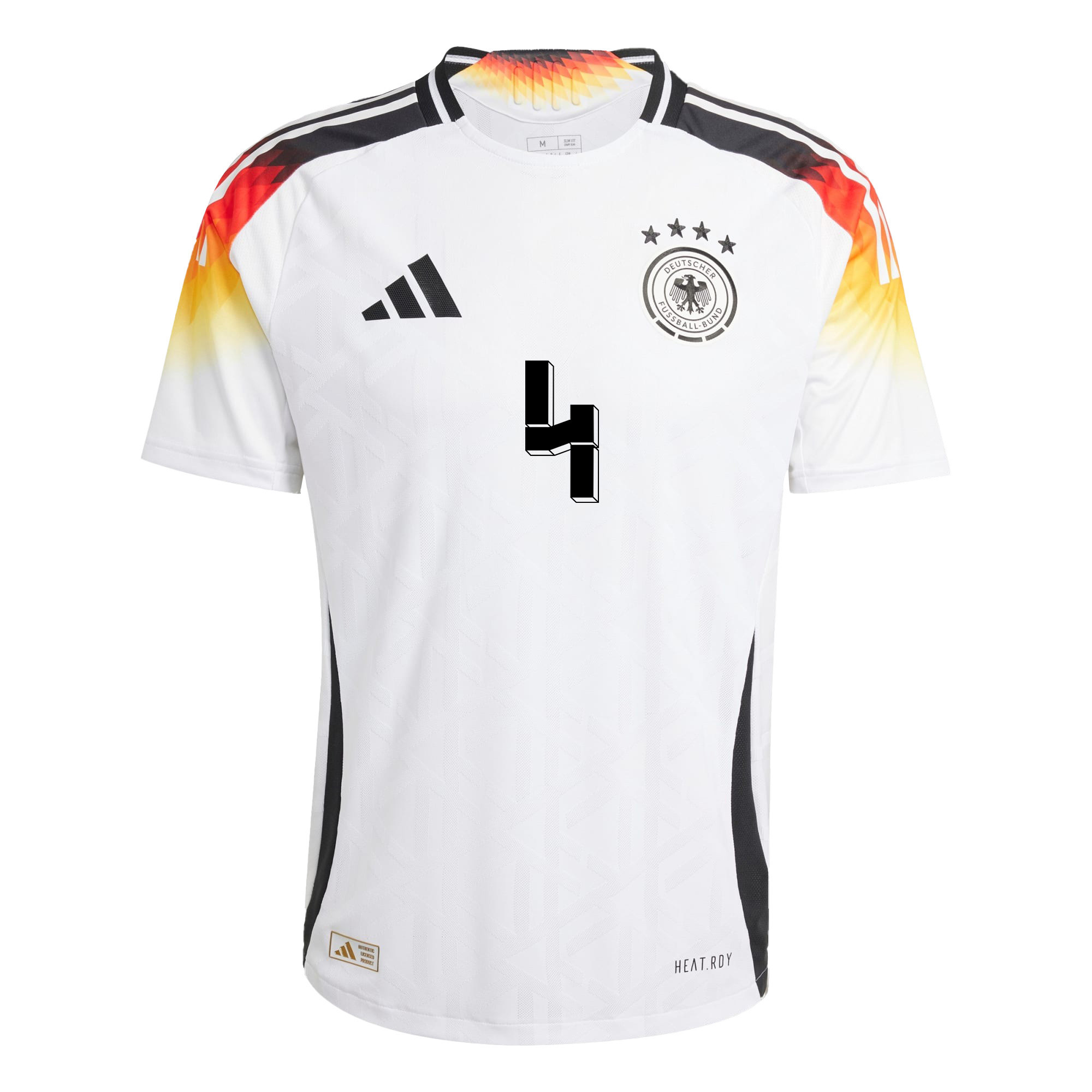 Jonathan Tah 4 Signed Germany National Team 2024/25 Home Jersey Autographed - Men