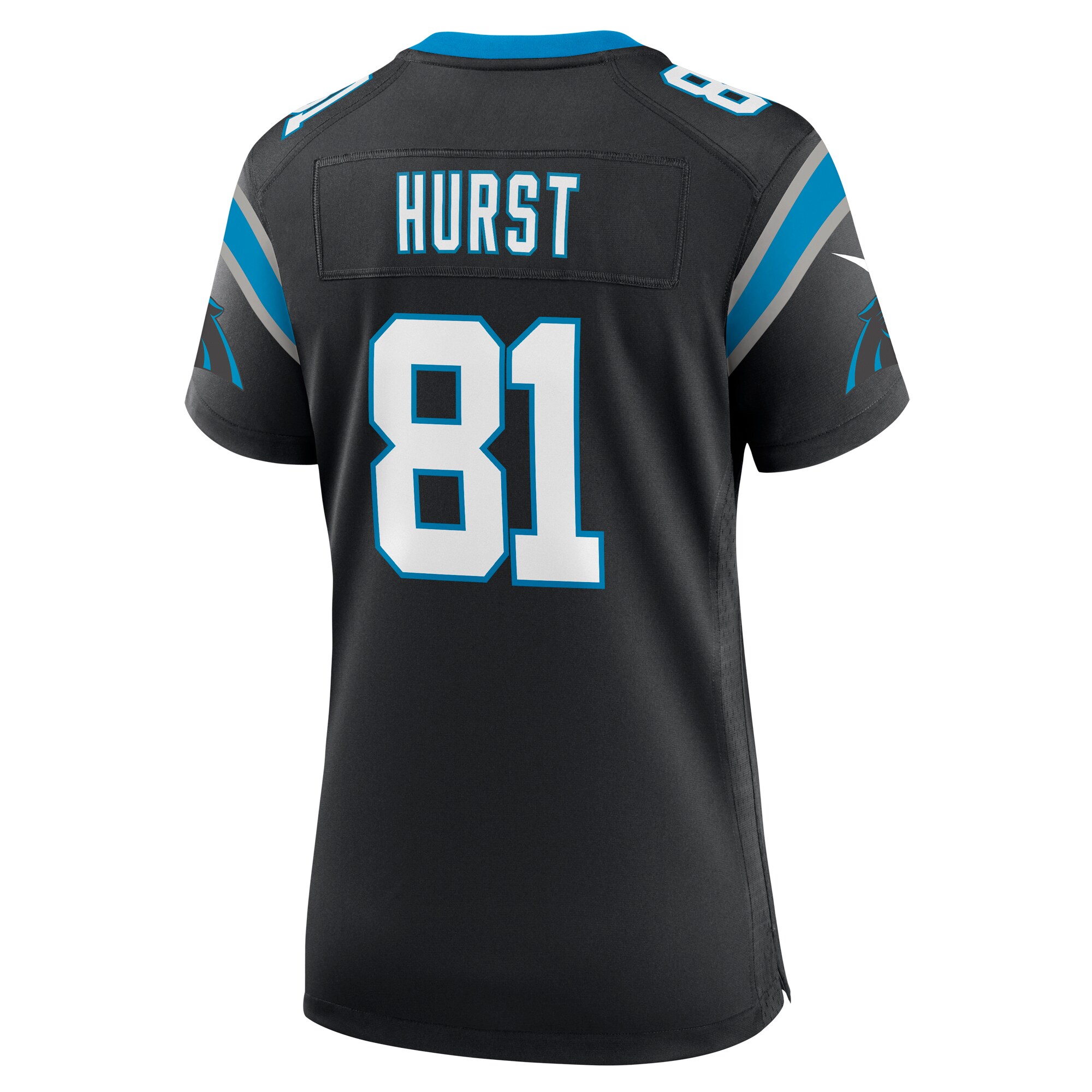Hayden Hurst Carolina Panthers  Women's Team Game Jersey - Black