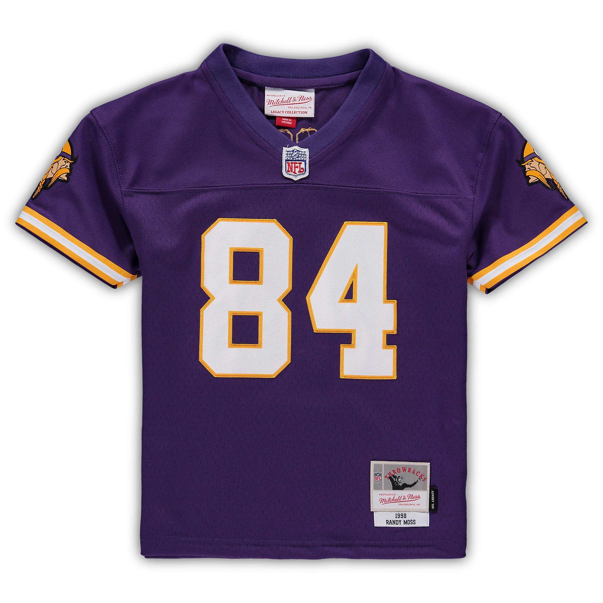Randy Moss Minnesota Vikings Mitchell & Ness Male Preschool 1998 Retired Legacy Jersey - Purple