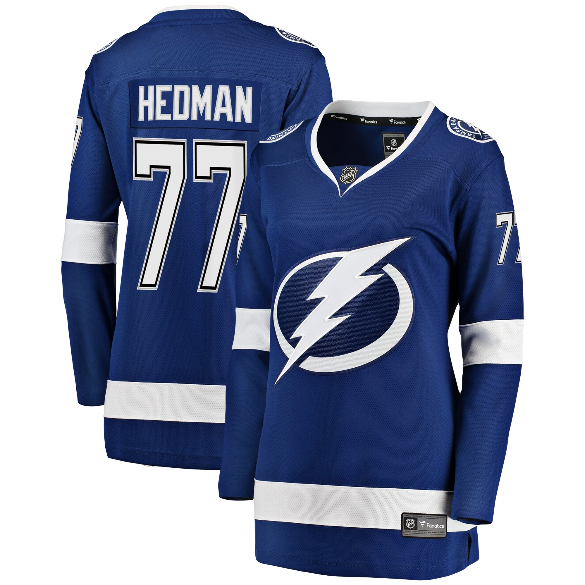 Victor Hedman Tampa Bay Lightning Fanatics Women's Breakaway Player Jersey - Blue