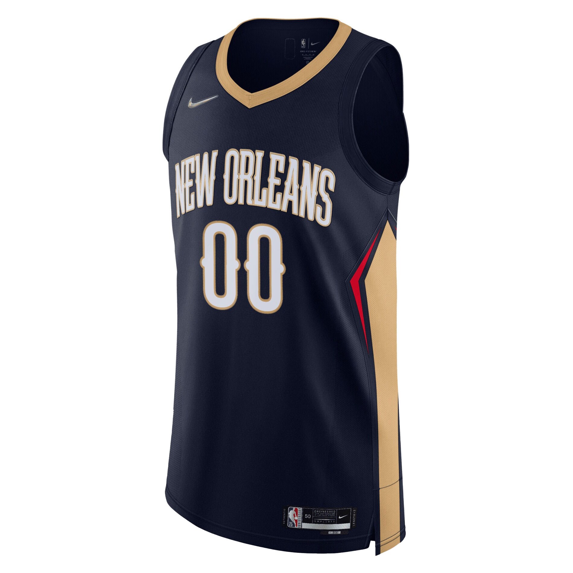 New Orleans Pelicans  2021\/22 Diamond Authentic Custom Jersey - Icon Edition - Navy