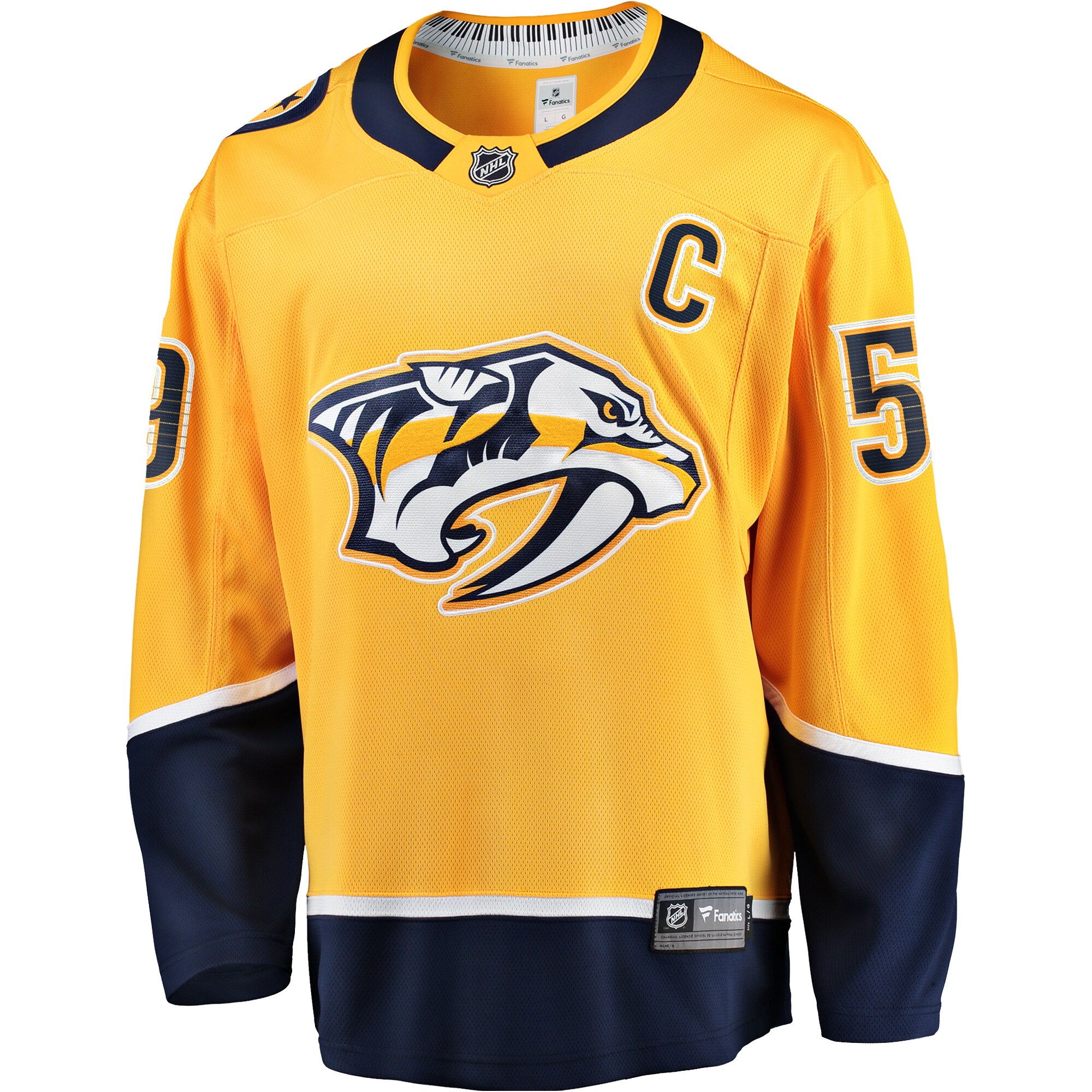 Roman Josi Nashville Predators Fanatics Home Breakaway Jersey - Gold