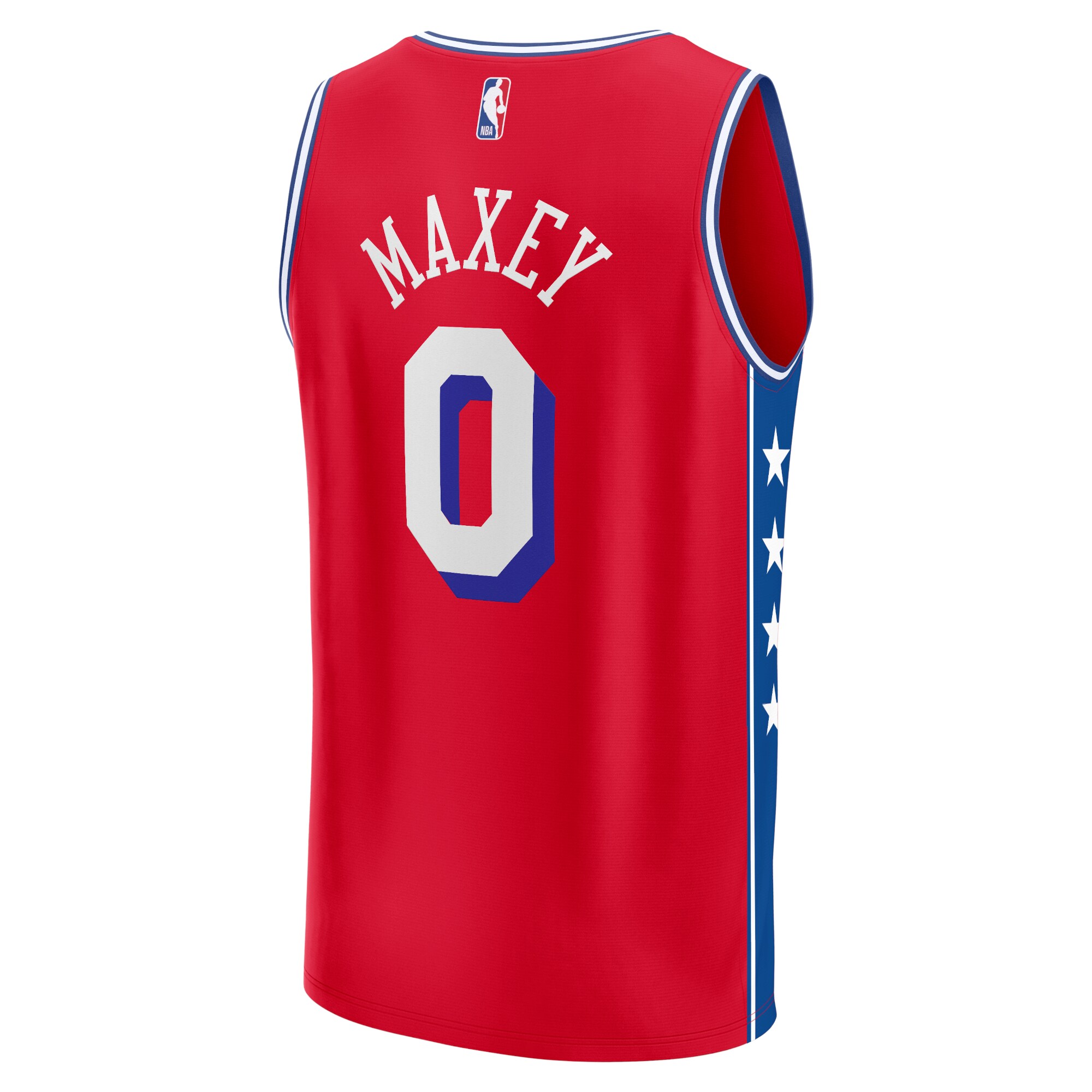 Tyrese Maxey Philadelphia 76ers Fanatics Fast Break Replica Player Jersey - Statement Edition - Red