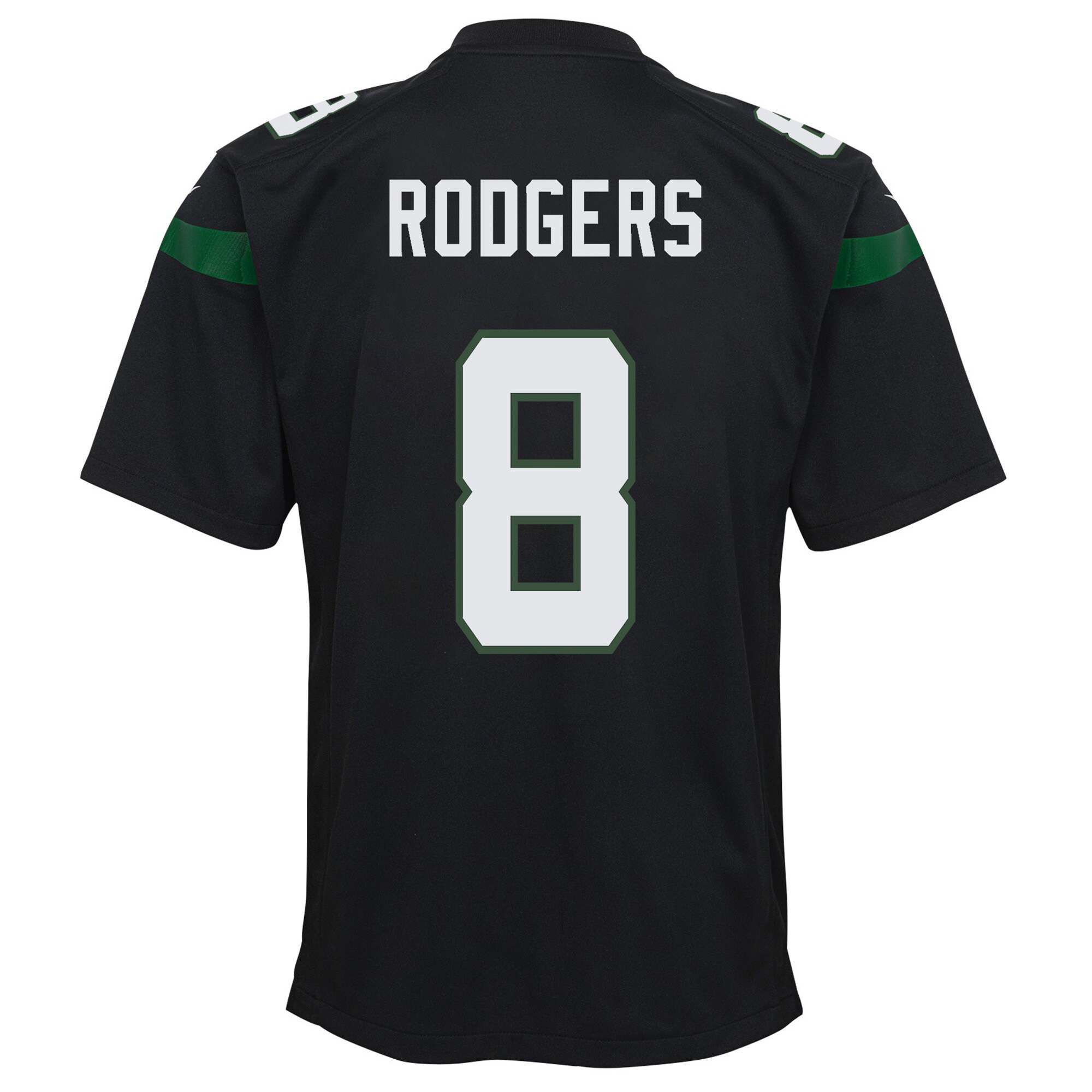 Aaron Rodgers New York Jets  Youth Game Jersey - Black