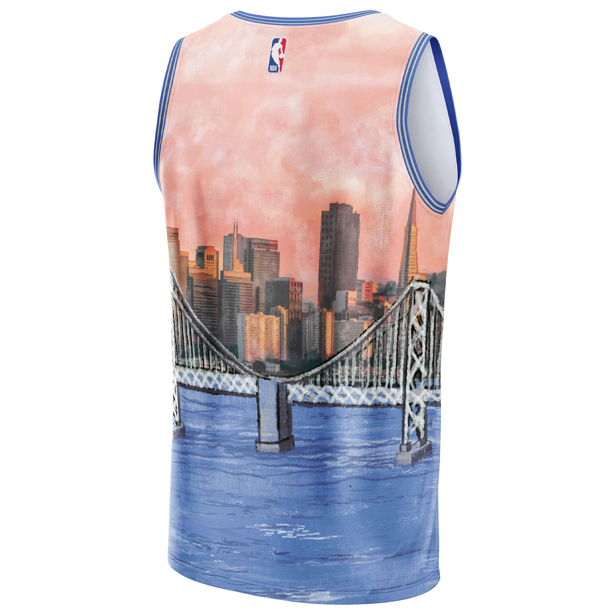 Golden State Warriors NBA & KidSuper Studios by Fanatics Unisex Hometown Jersey - Blue