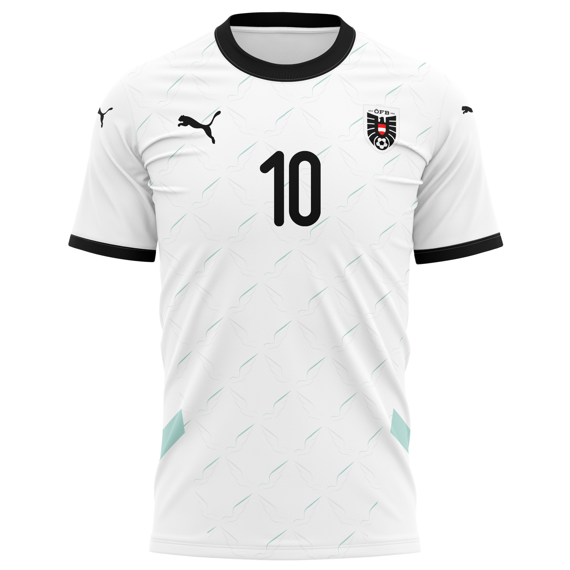 Andreas Weimann 10 Austria National Team 2024/25 Away Kits AOP T-shirt - White