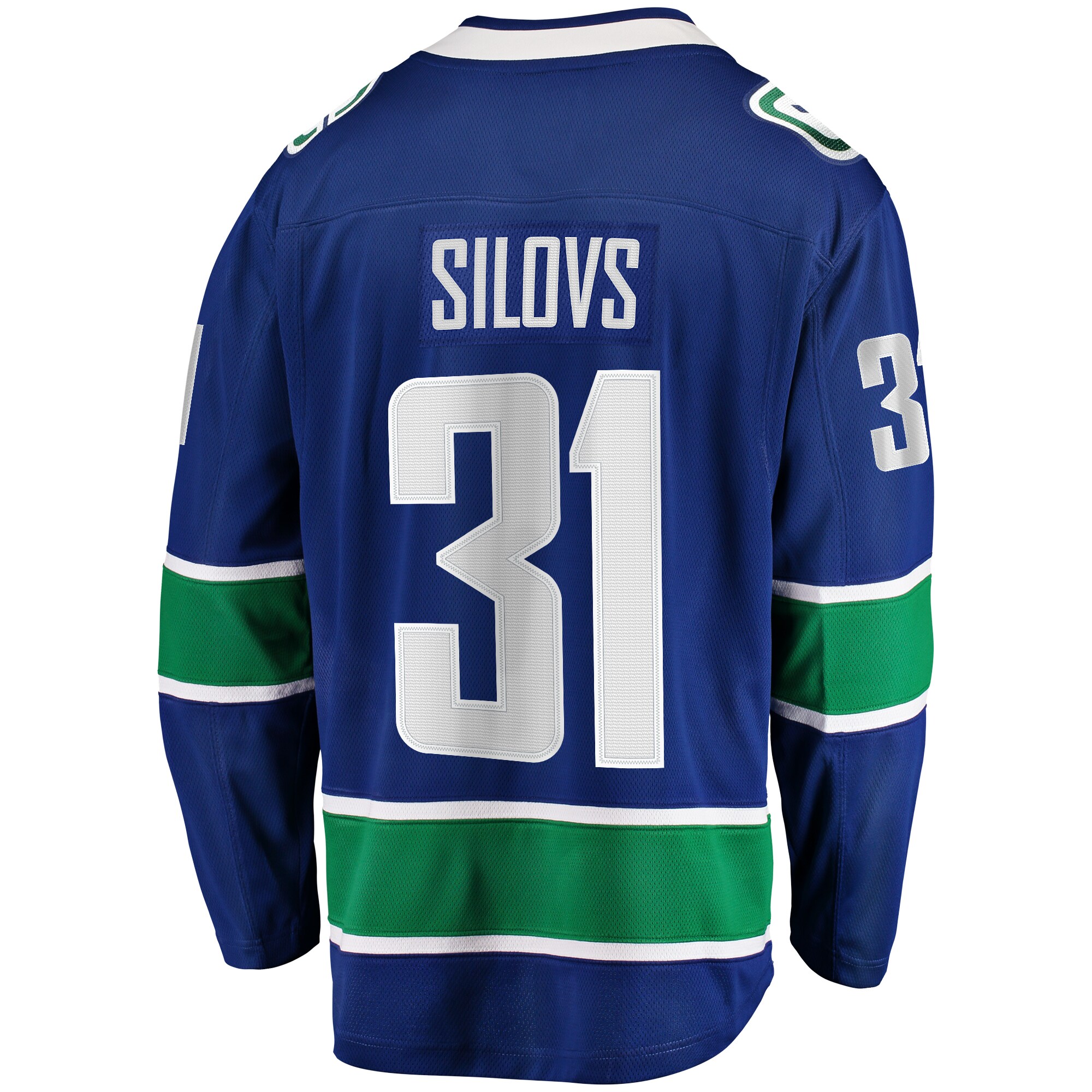 Arturs Silovs Vancouver Canucks Fanatics Home Premier Breakaway Player Jersey - Blue
