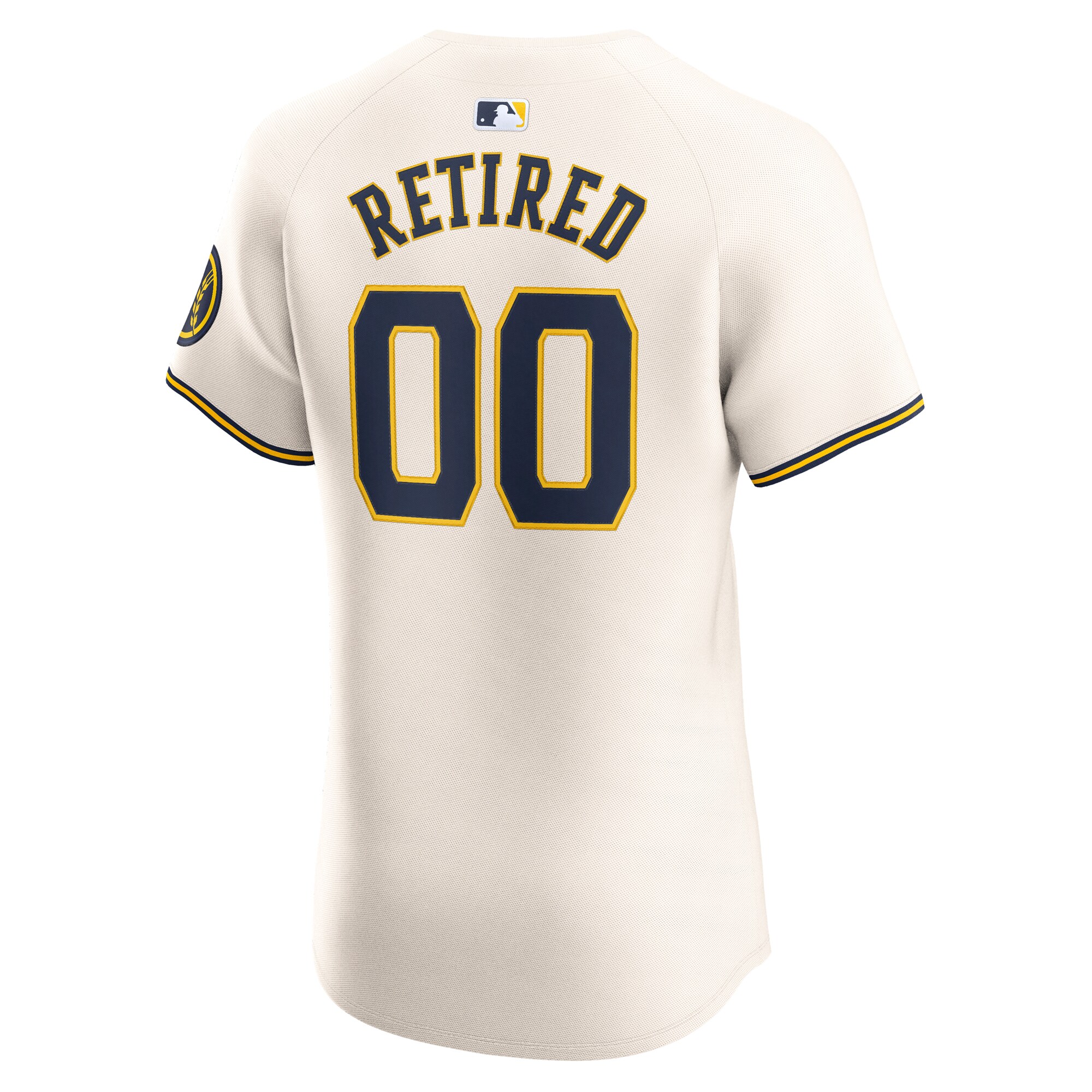 Milwaukee Brewers  Home Elite Pick-A-Player Retired Roster Jersey - Cream