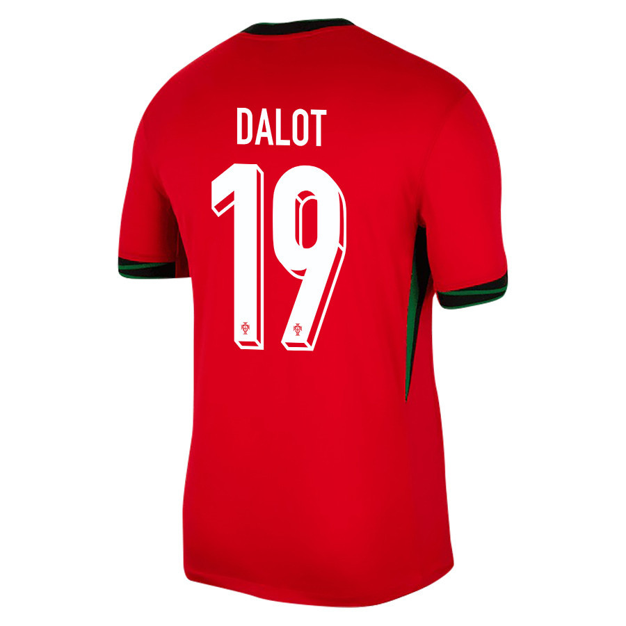 Diogo Dalot 19 Portugal National Team 2024/25 Home Men Jersey - Red