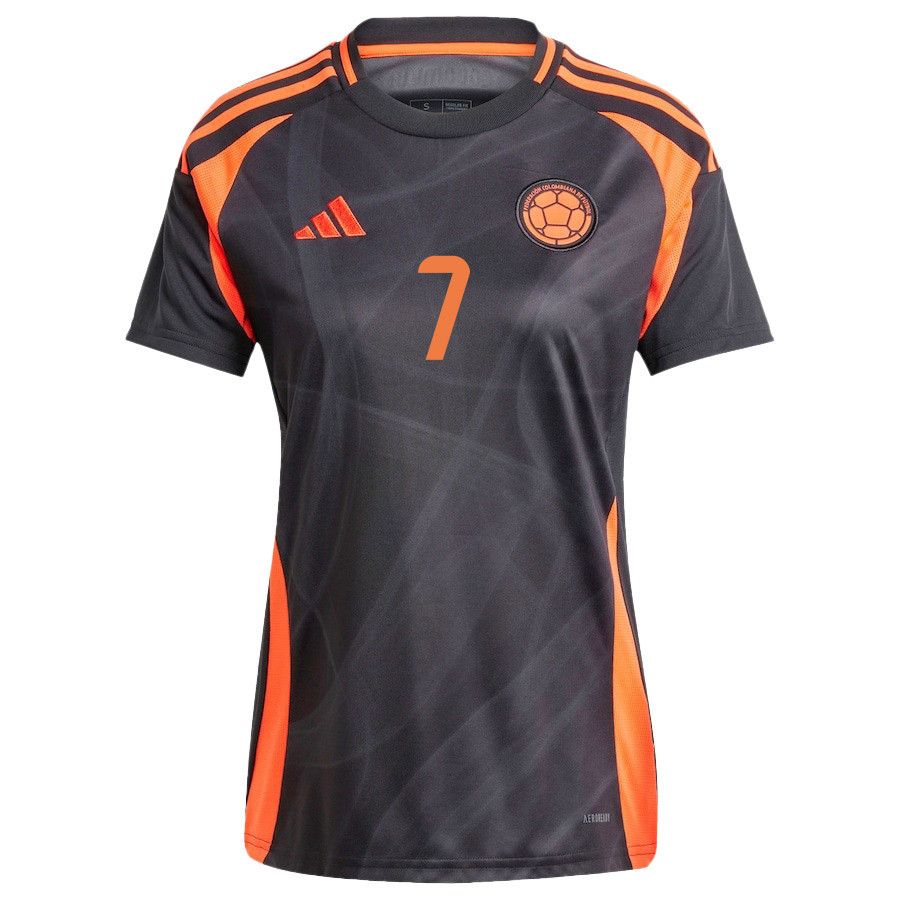 Luis Díaz 7 Colombia National Team 2024/25 Away Women Jersey - Black