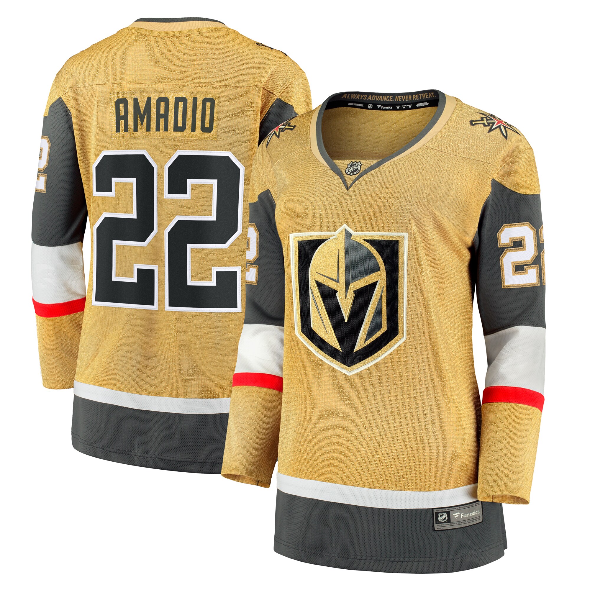 Michael Amadio Vegas Golden Knights Fanatics Women's Alternate Breakaway Player Jersey - Gold