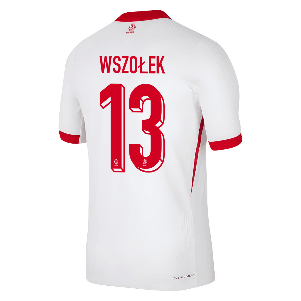 Pawel Wszołek 13 Poland National Team 2024/25 Home Men Jersey - White