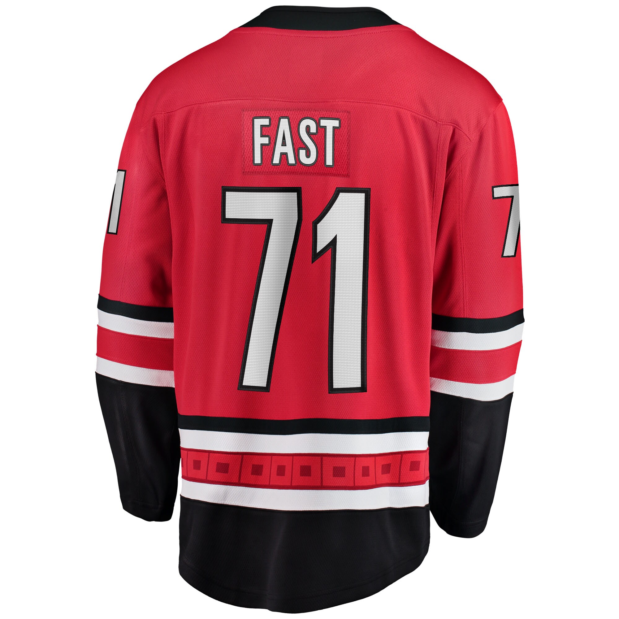 Jesper Fast Carolina Hurricanes Fanatics Alternate Breakaway Jersey - Red