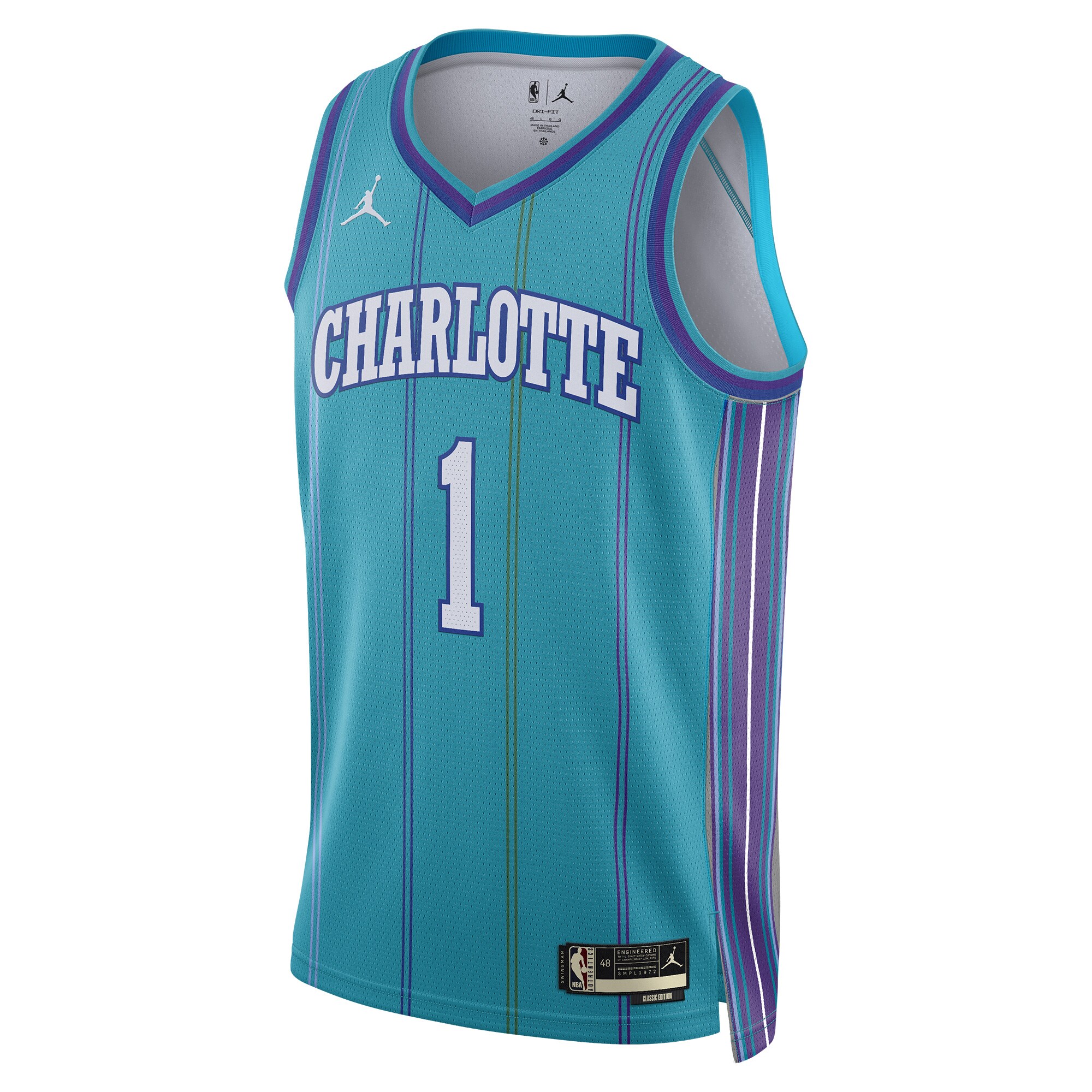 LaMelo Ball Charlotte Hornets Jordan Brand Unisex 2023\/24 Swingman Replica Jersey - Classic Edition - Teal