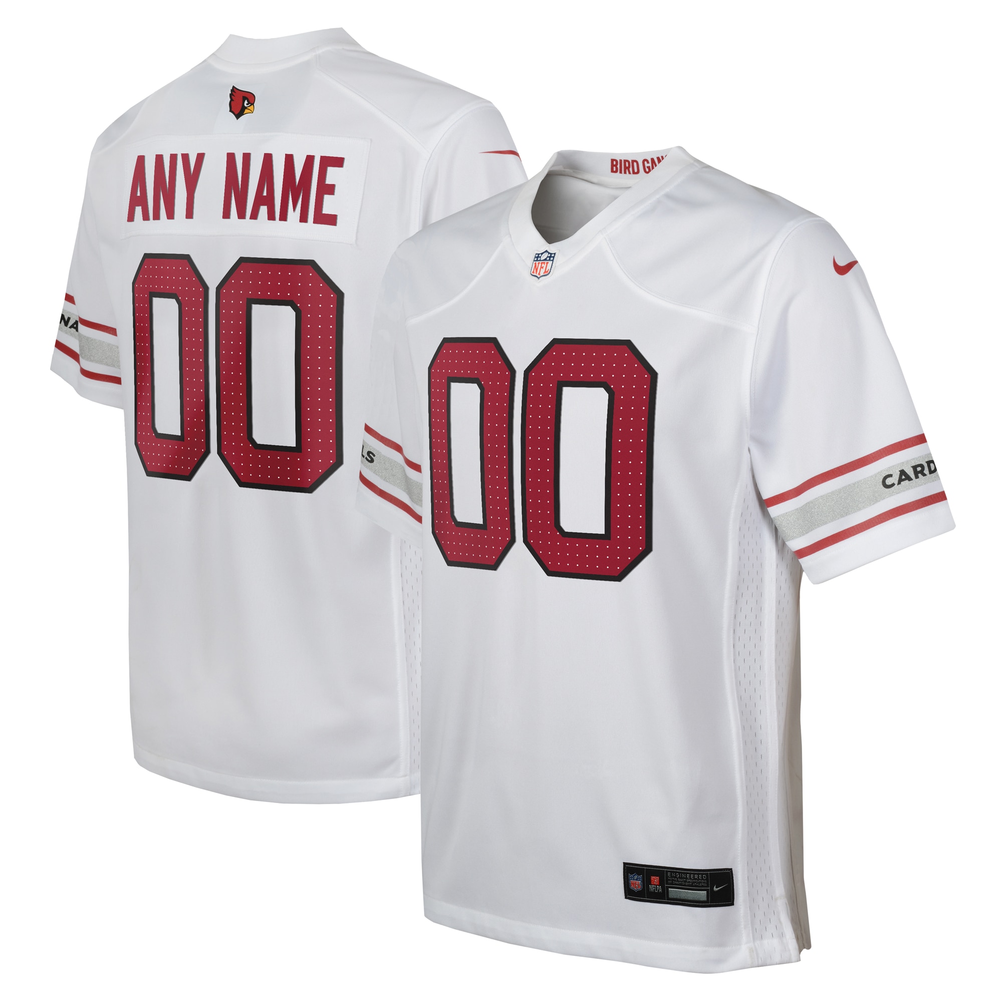 Arizona Cardinals  Youth Custom Game Jersey - White
