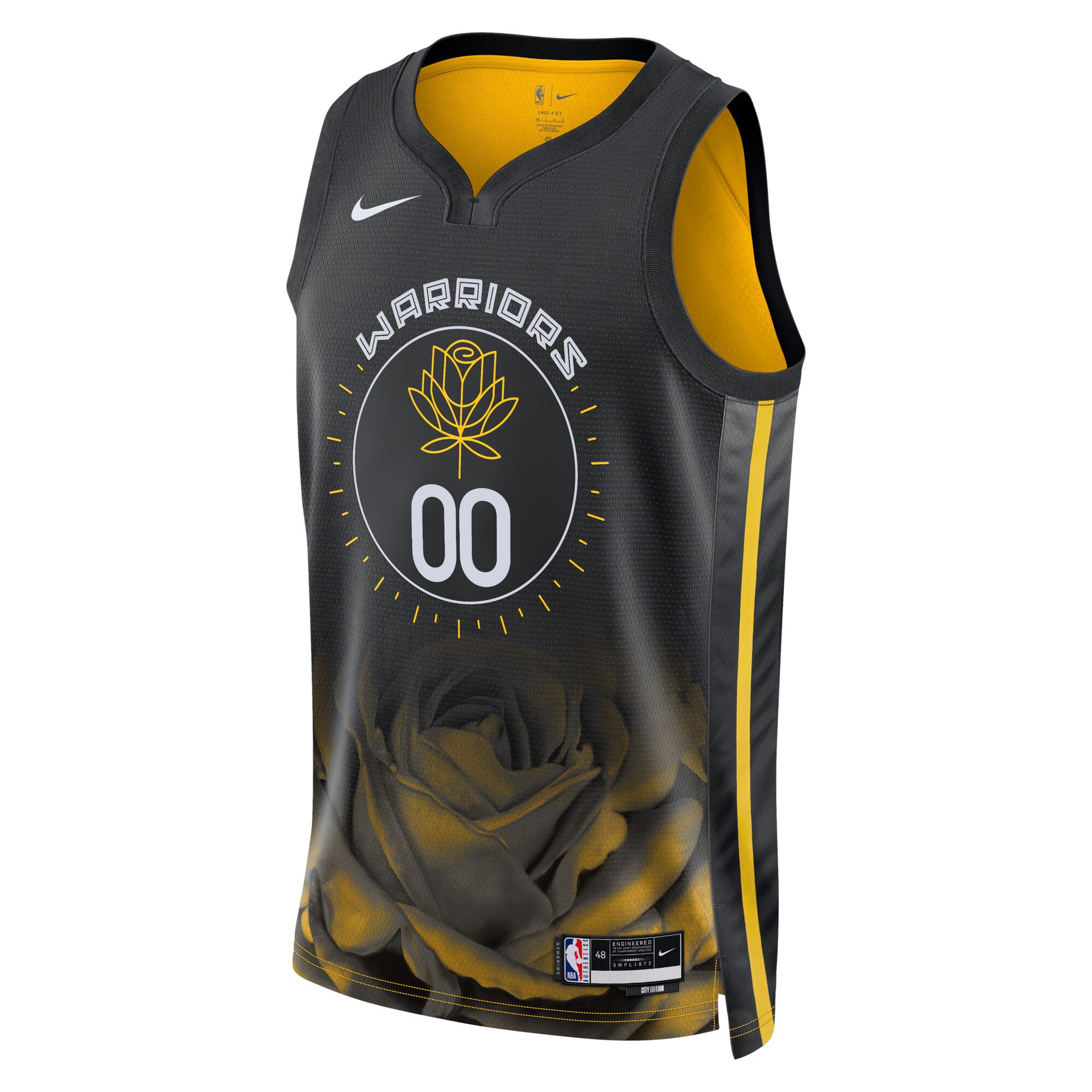 Golden State Warriors  Unisex 2022\/23 Swingman Custom Jersey - City Edition - Black