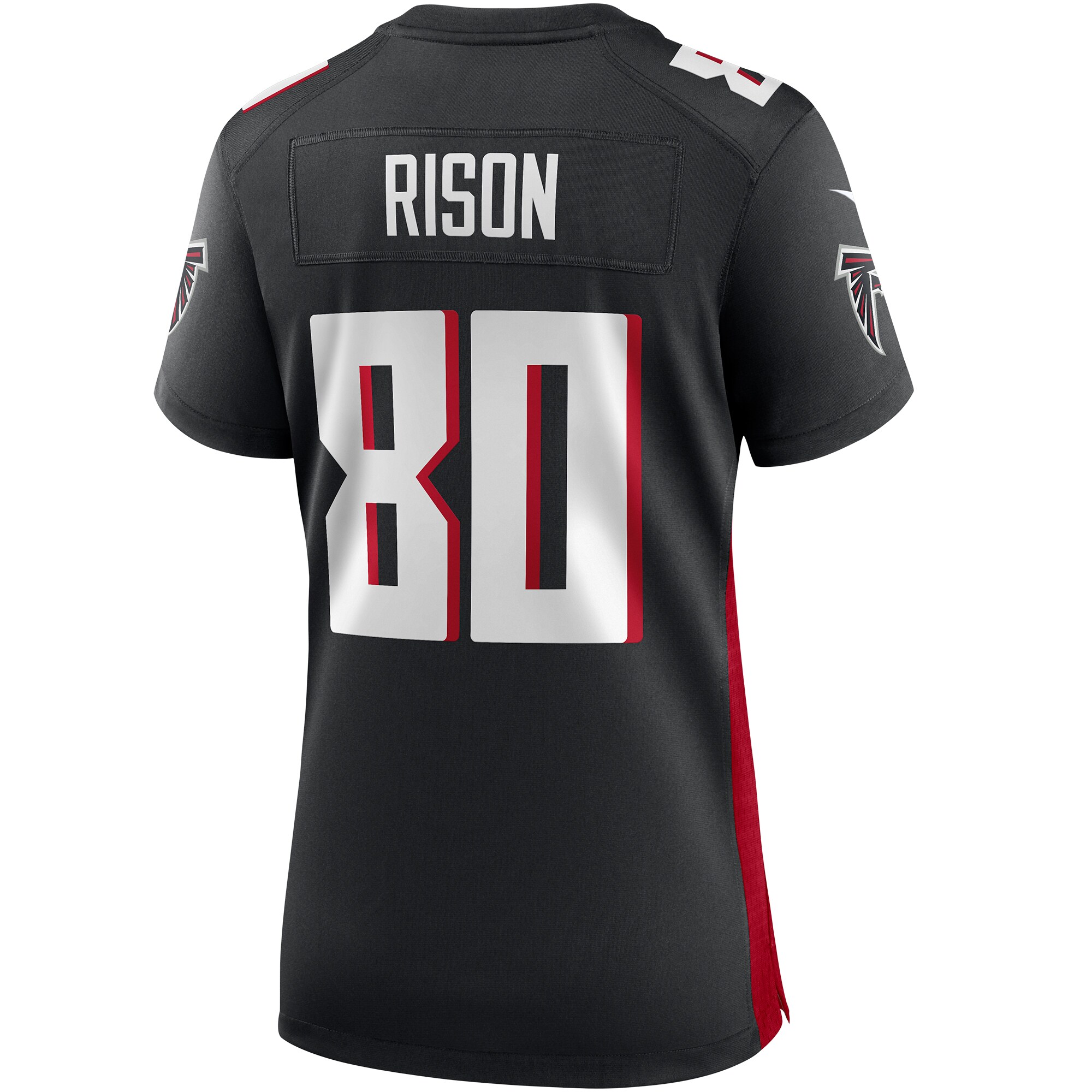 Andre Rison Atlanta Falcons  Women's Game Retired Player Jersey - Black