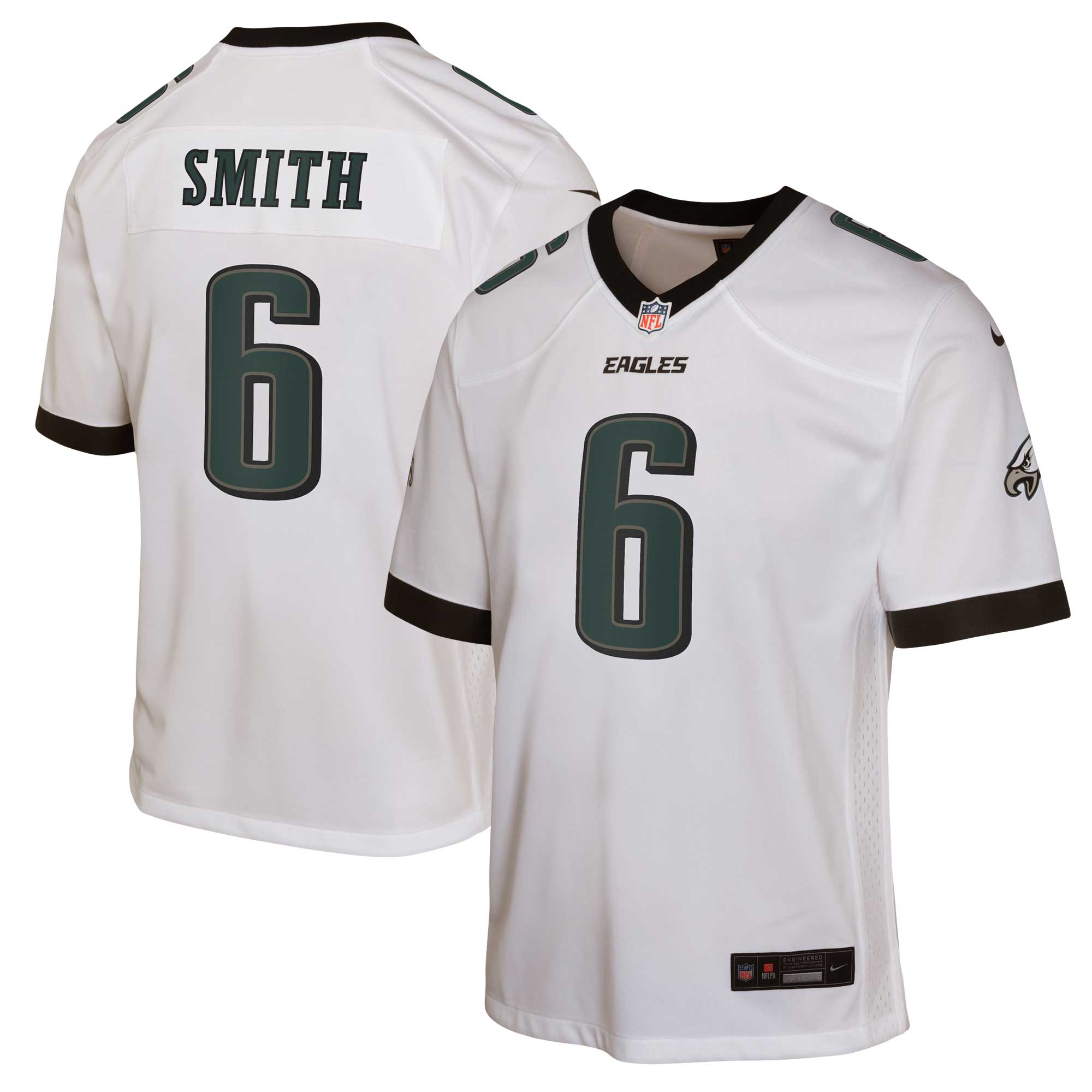DeVonta Smith Philadelphia Eagles  Youth Game Jersey - White