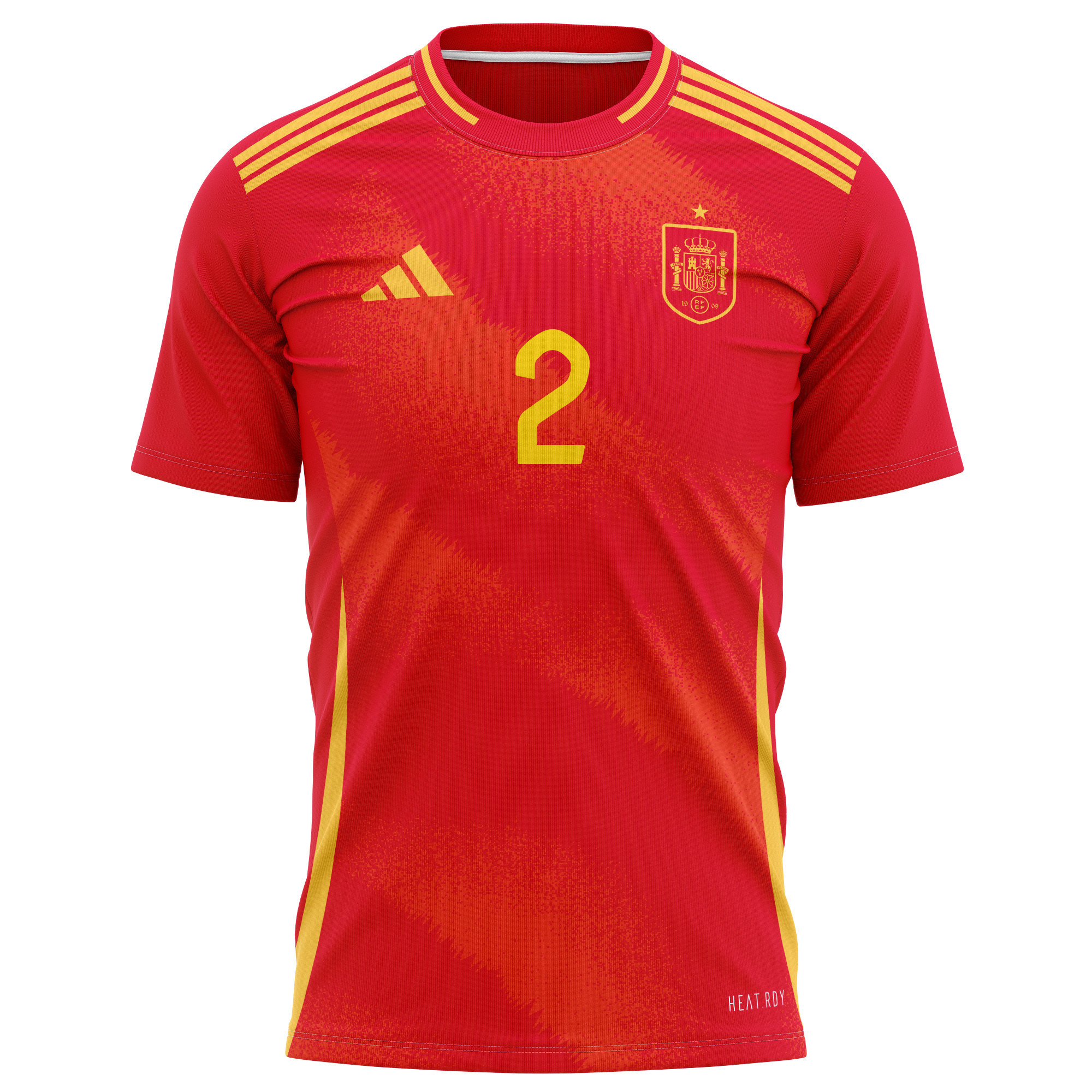 Pedro Porro 2 Spain National Team 2024 Home Kits AOP T-shirt - Red