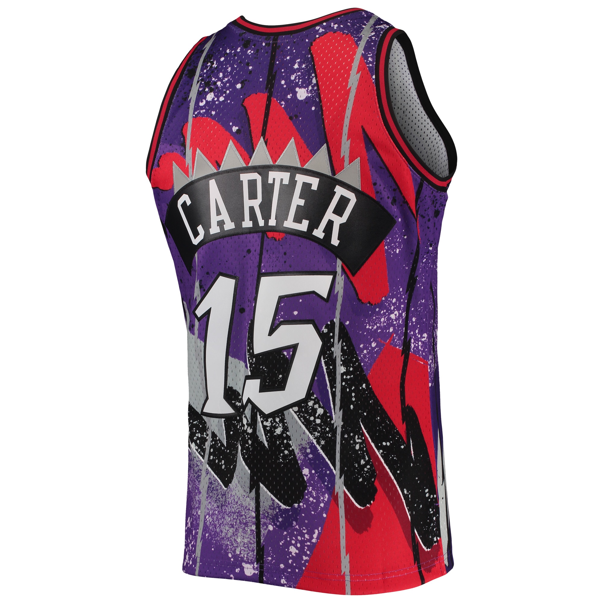 Vince Carter Toronto Raptors Mitchell & Ness Hardwood Classics 1998\/99 Hyper Hoops Swingman Jersey - Purple
