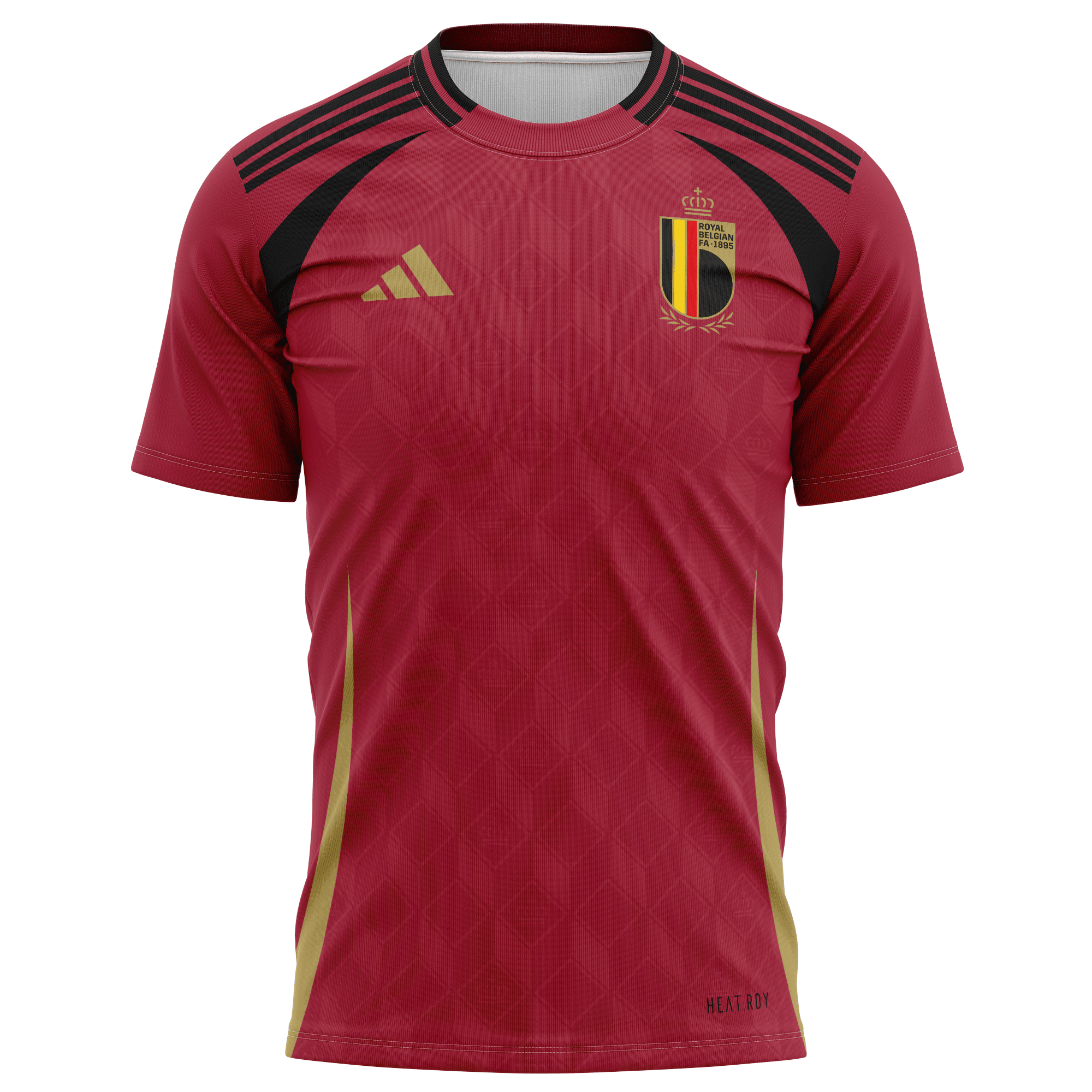 Belgium National Team 2024 Home Kits AOP T-shirt - Burgundy
