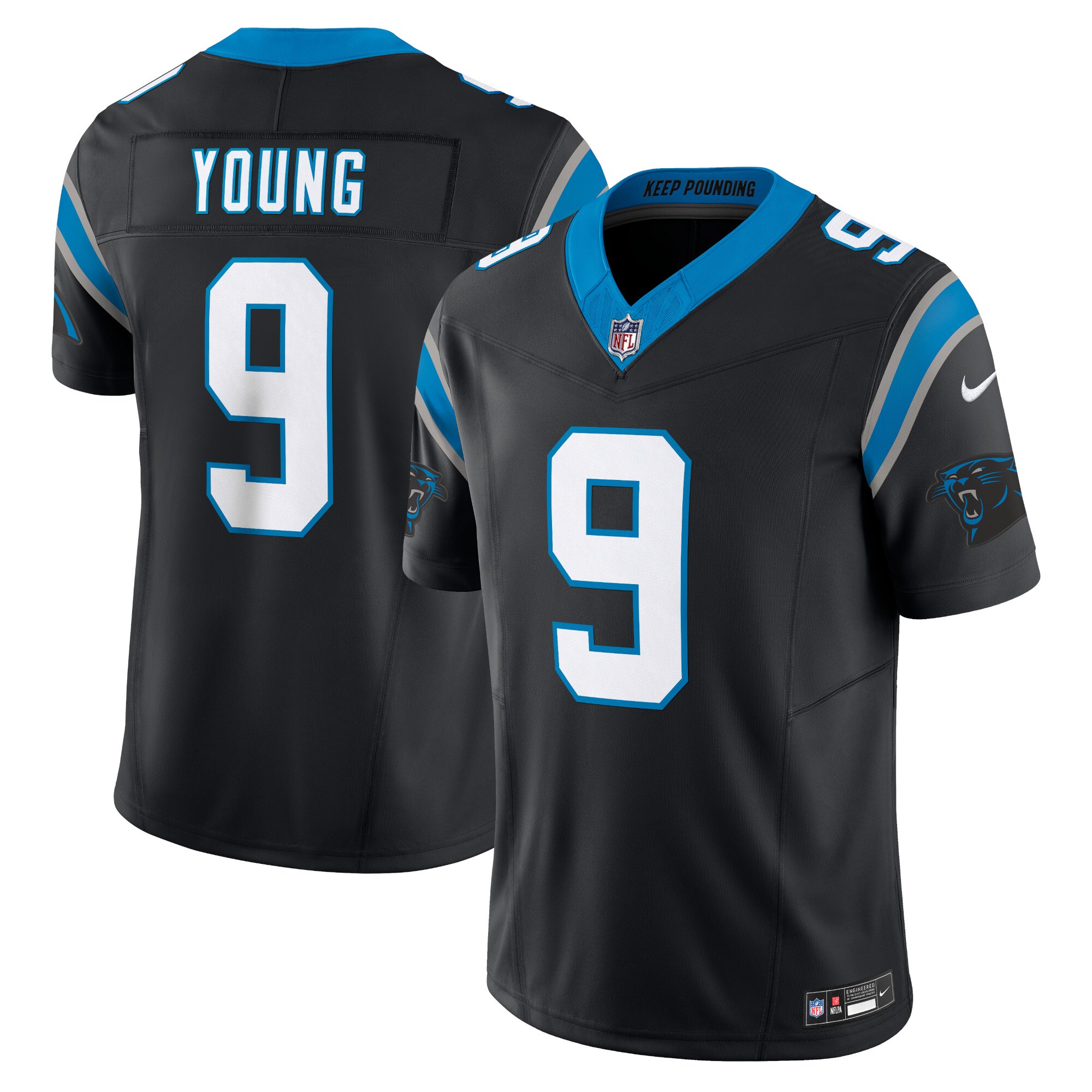 Bryce Young Carolina Panthers  Vapor F.U.S.E. Limited Jersey - Black