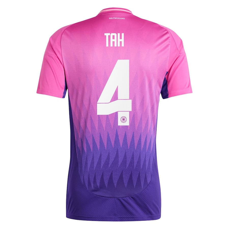 Jonathan Tah 4 Germany National Team 2024 Away Men Jersey - Pink