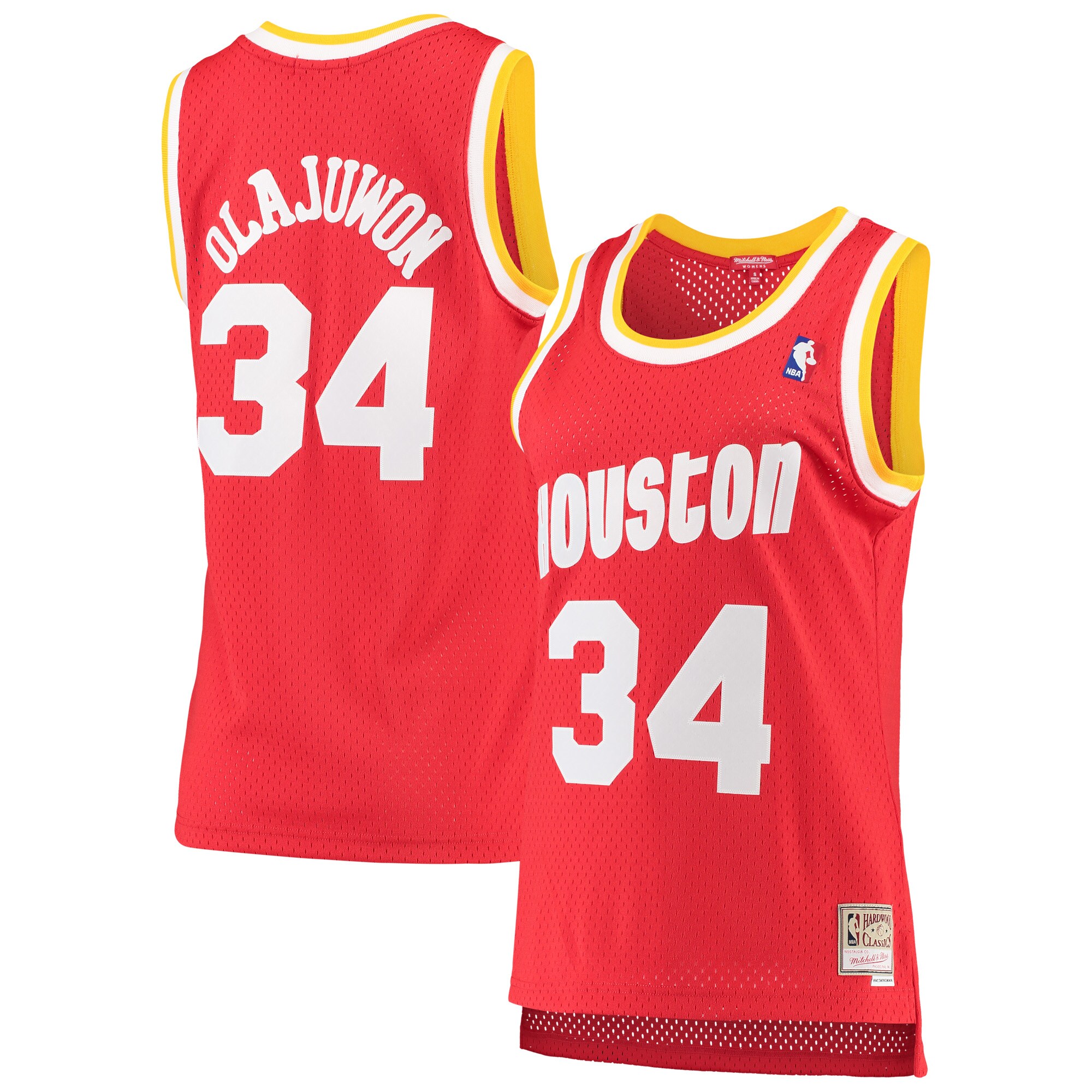Hakeem Olajuwon Houston Rockets Mitchell & Ness Women's 1993\/94 Hardwood Classics Swingman Jersey - Red