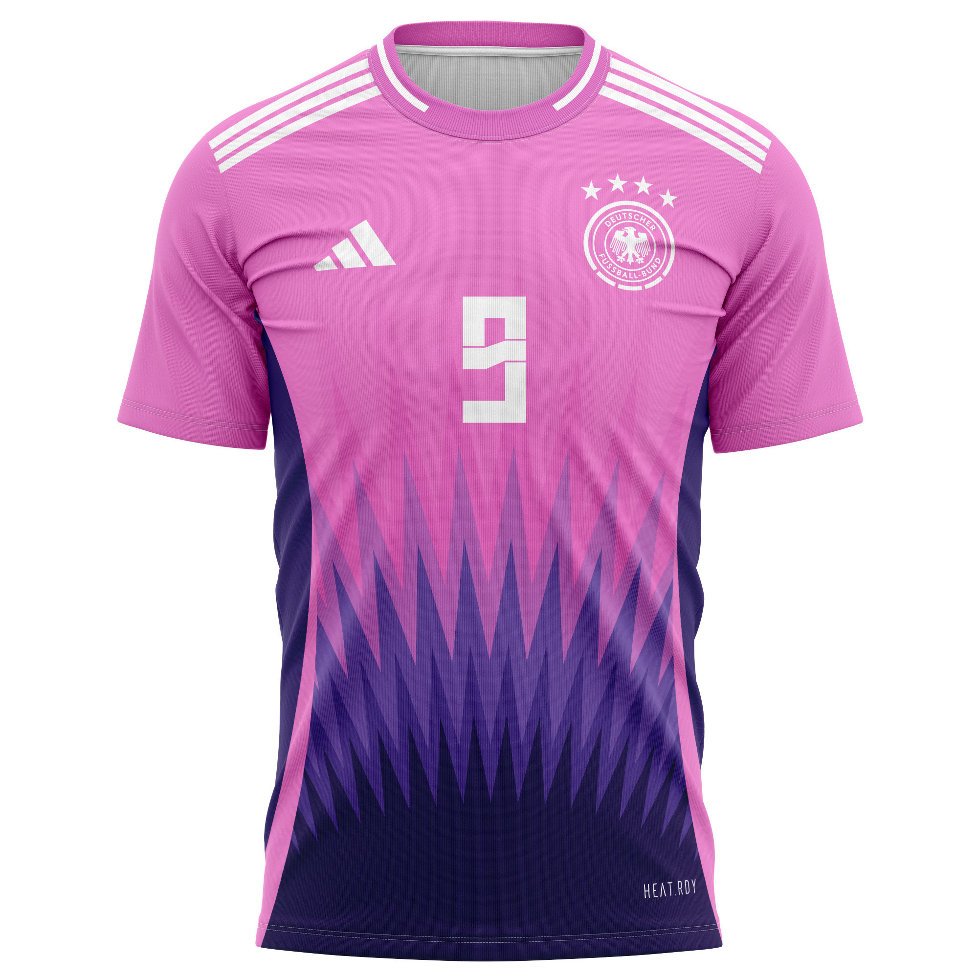 Niclas Füllkrug 9 Signed Goal Germany National Team 2024 Away Kits AOP T-shirt - Purple