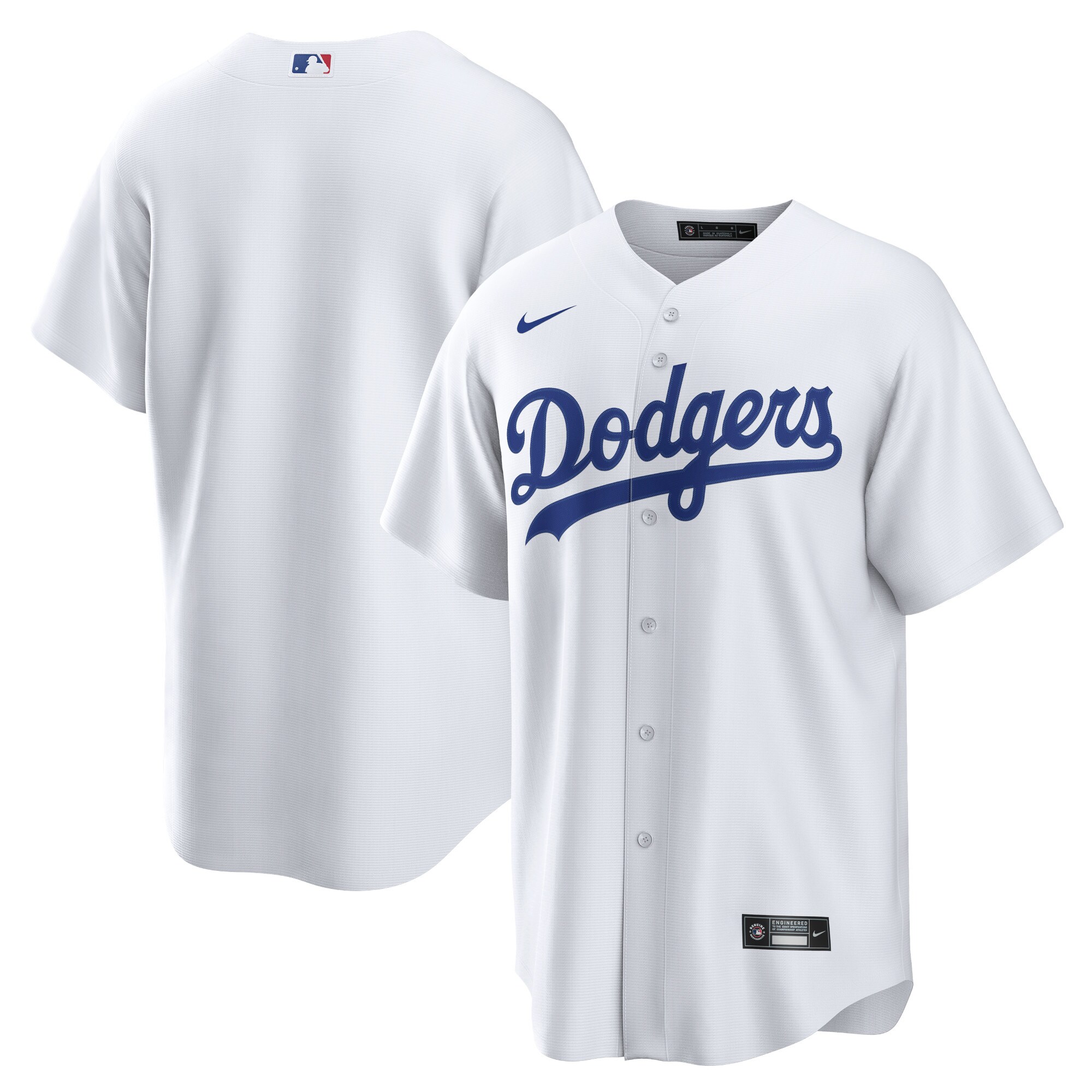 Los Angeles Dodgers  Home Blank Replica Jersey - White