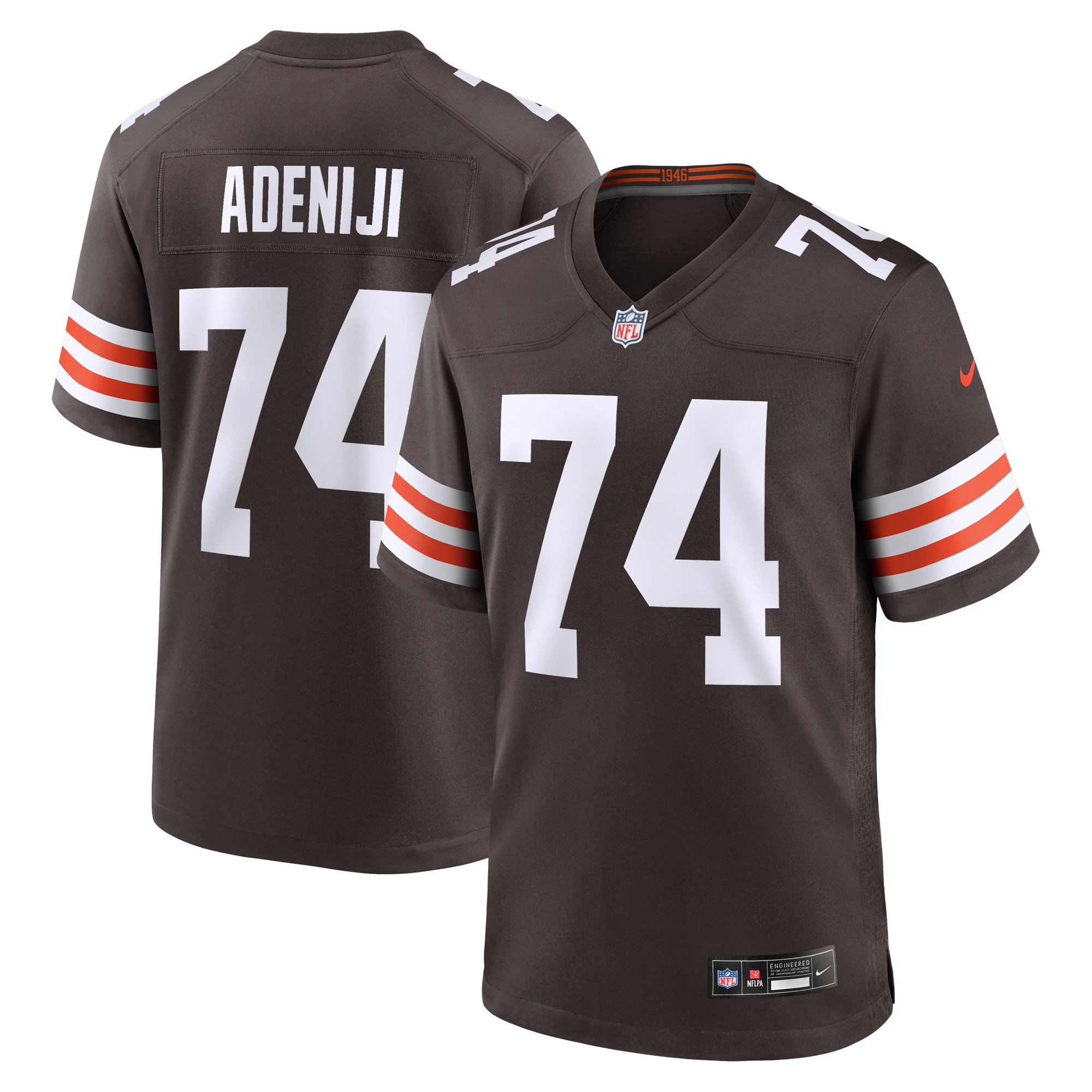 Hakeem Adeniji Cleveland Browns   Game Jersey -  Brown