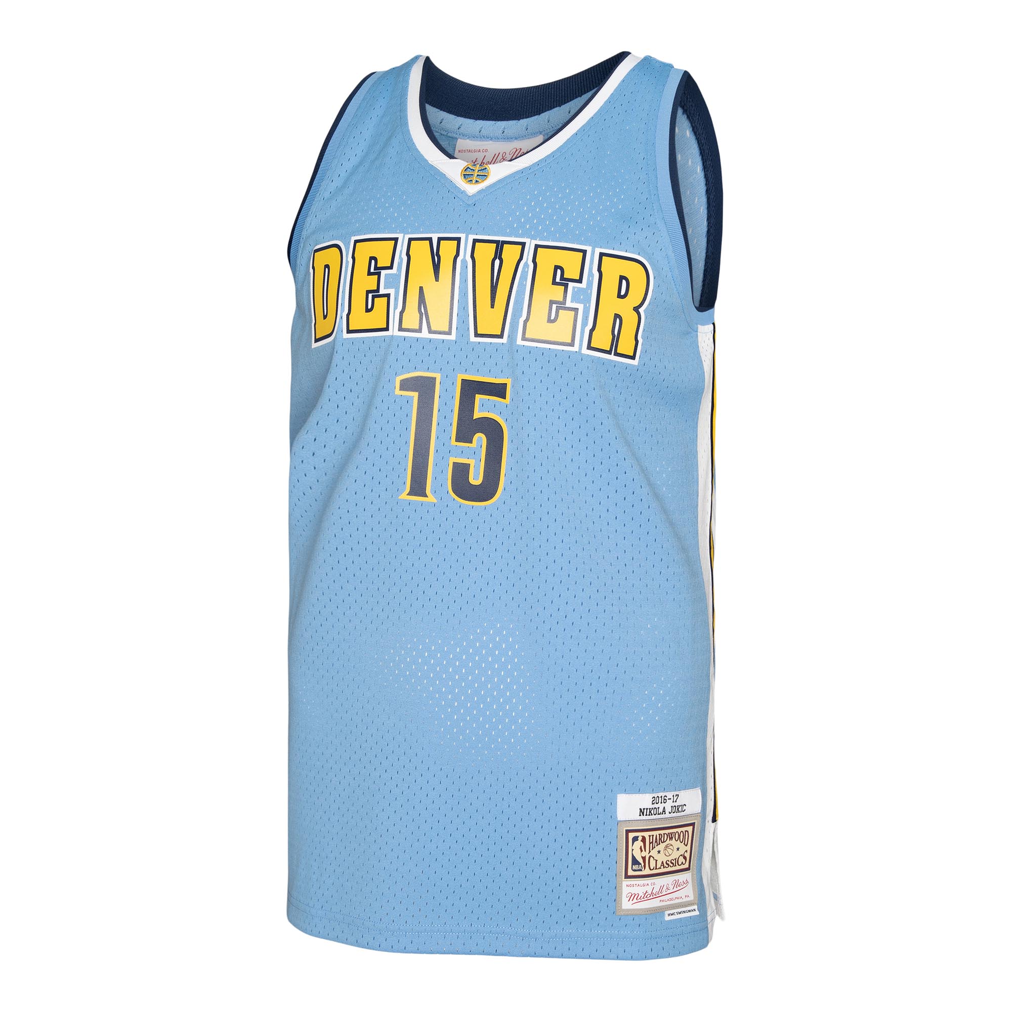 Nikola Jokic Denver Nuggets Mitchell & Ness 2016\/17 Swingman Jersey - Light Blue
