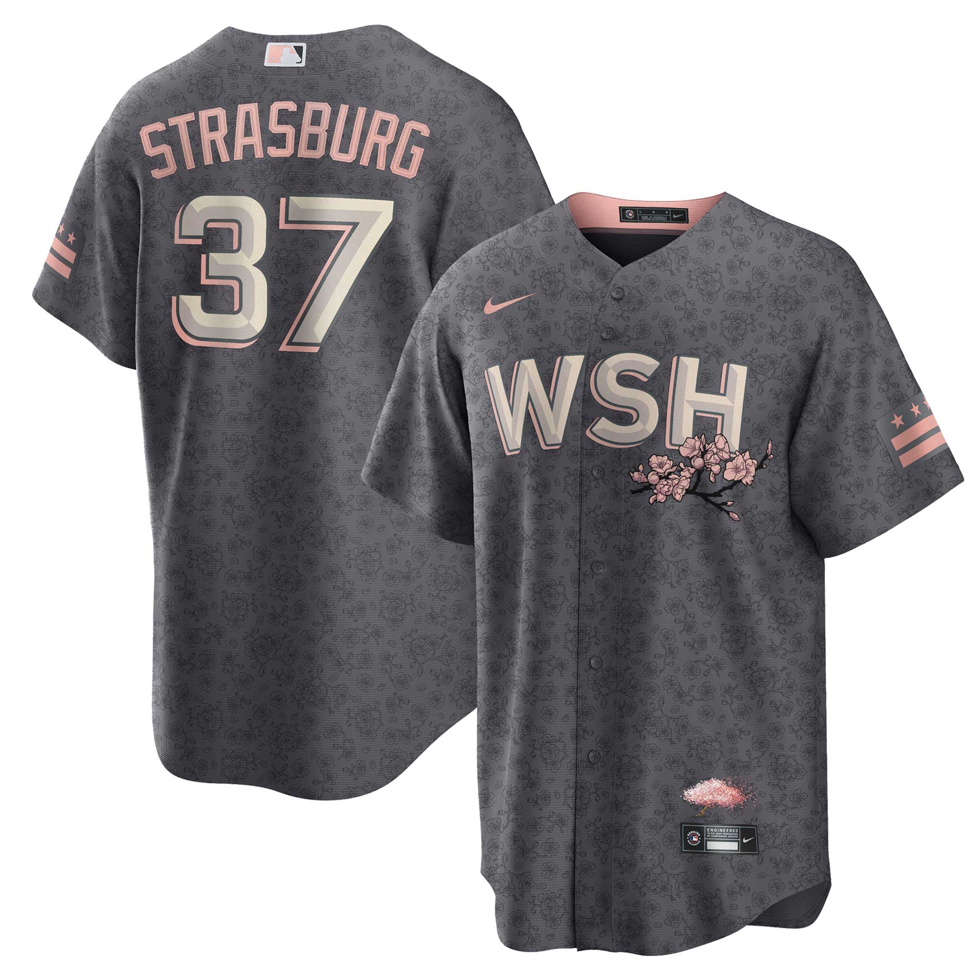 Stephen Strasburg Washington Nationals  City Connect Replica Player Jersey - Gray