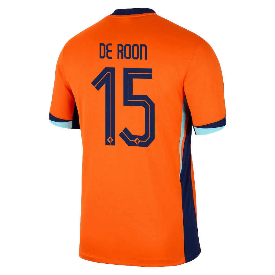 Marten de Roon 15 Netherlands National Team 2024/25 Home Men Jersey - Orange