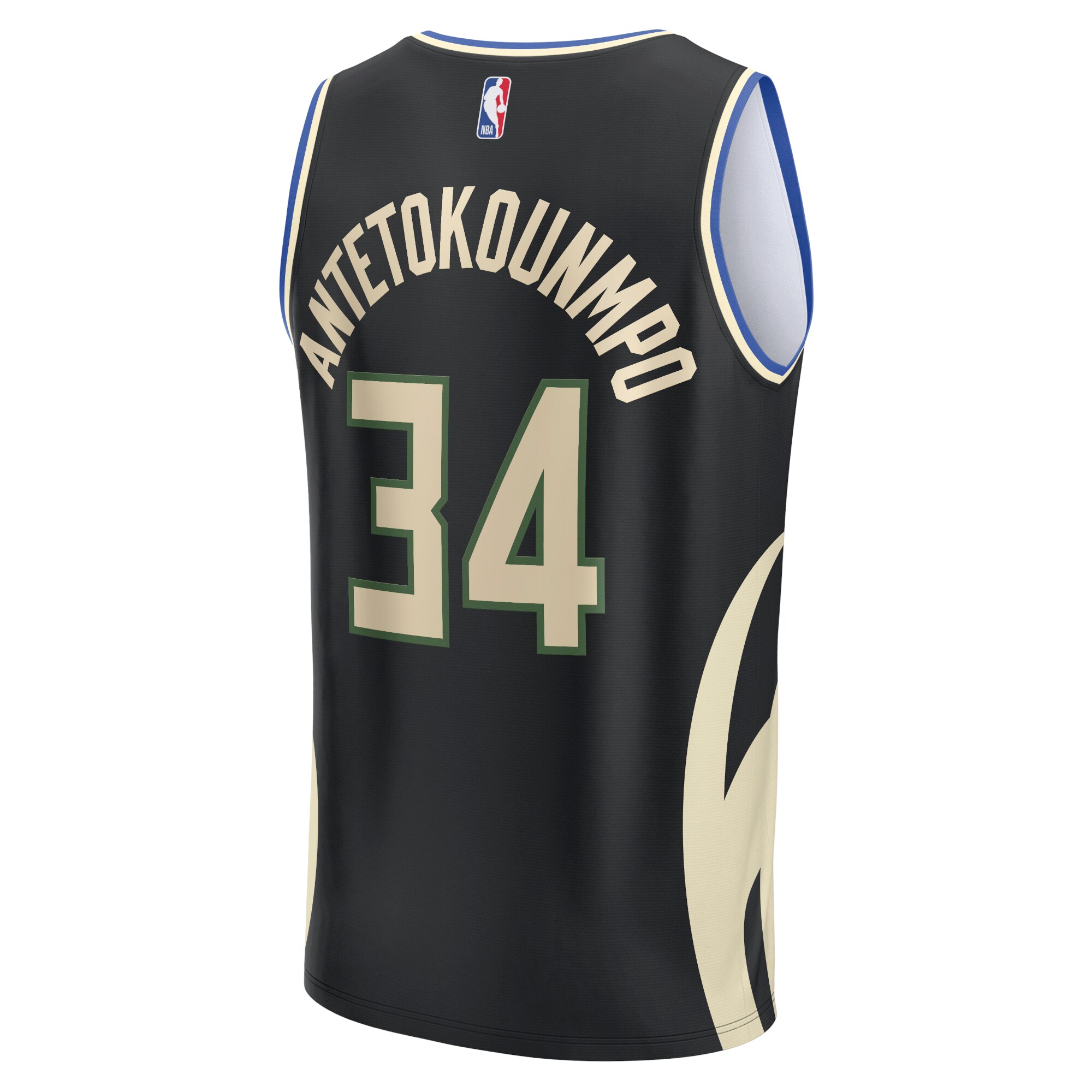 Giannis Antetokounmpo Milwaukee Bucks Fanatics Fast Break Replica Player Jersey - Statement Edition - Black