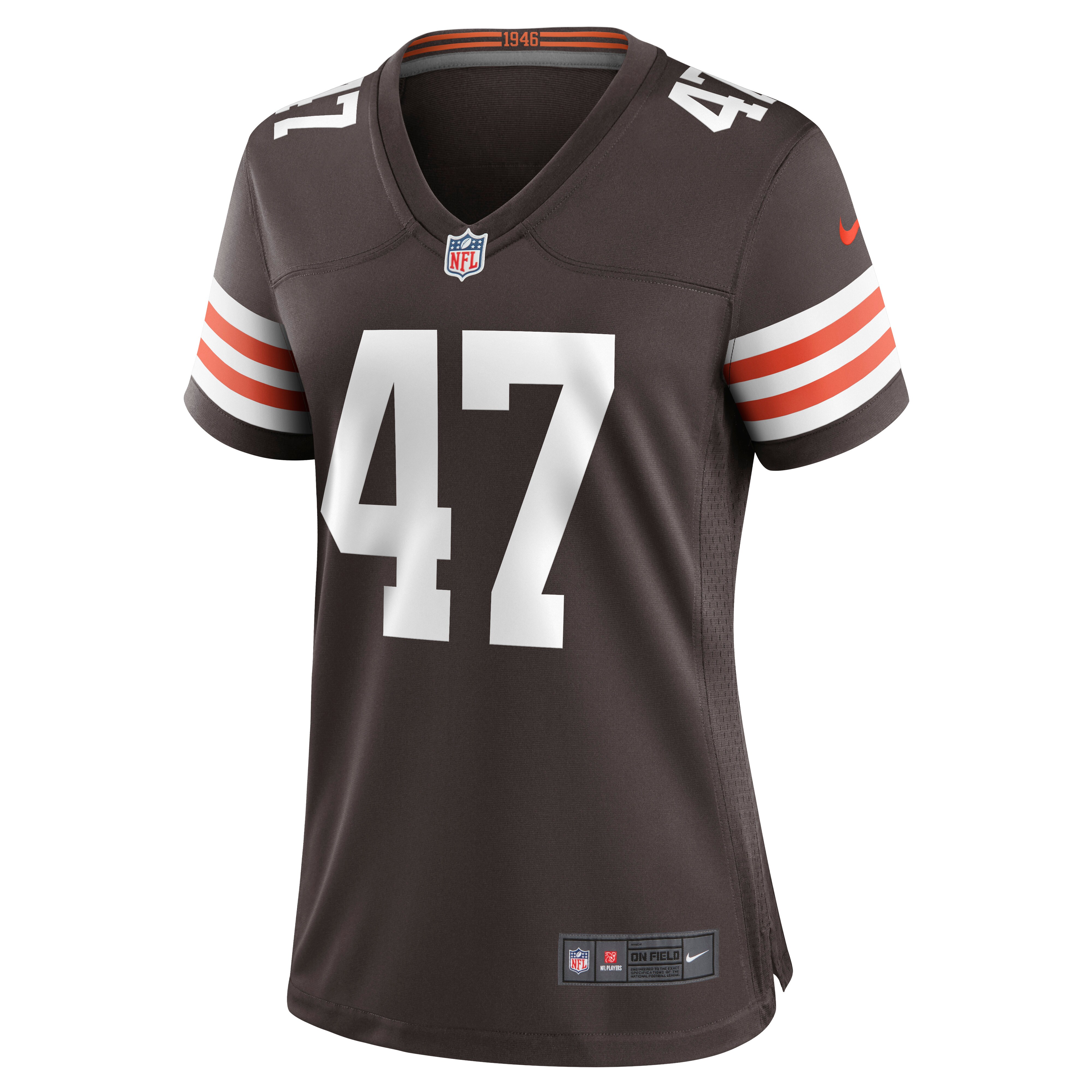 Charley Hughlett Cleveland Browns  Women's Game Jersey - Brown