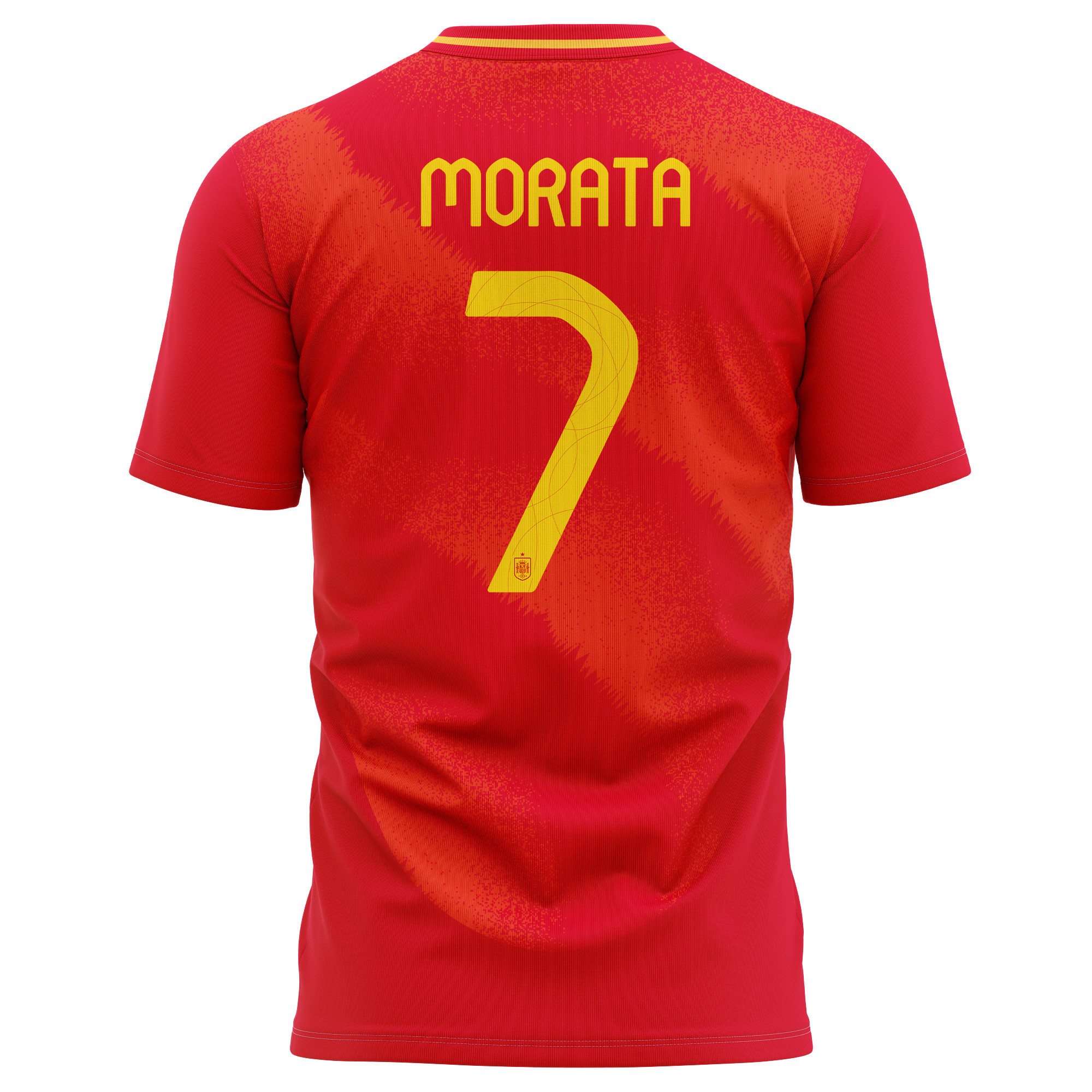 Álvaro Morata 7 Spain National Team 2024 Home Kits AOP T-shirt - Red