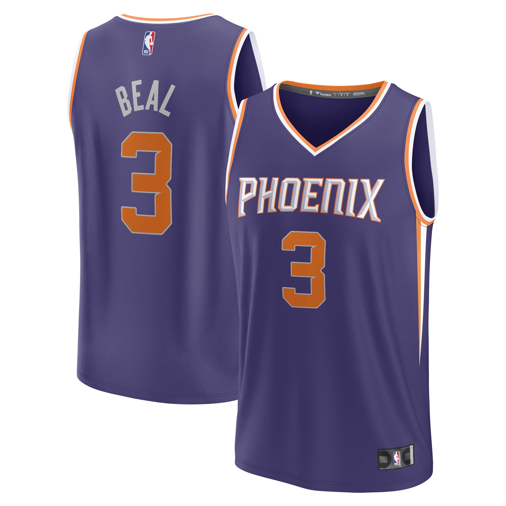Bradley Beal Phoenix Suns Fanatics Fast Break Player Jersey - Icon Edition - Purple