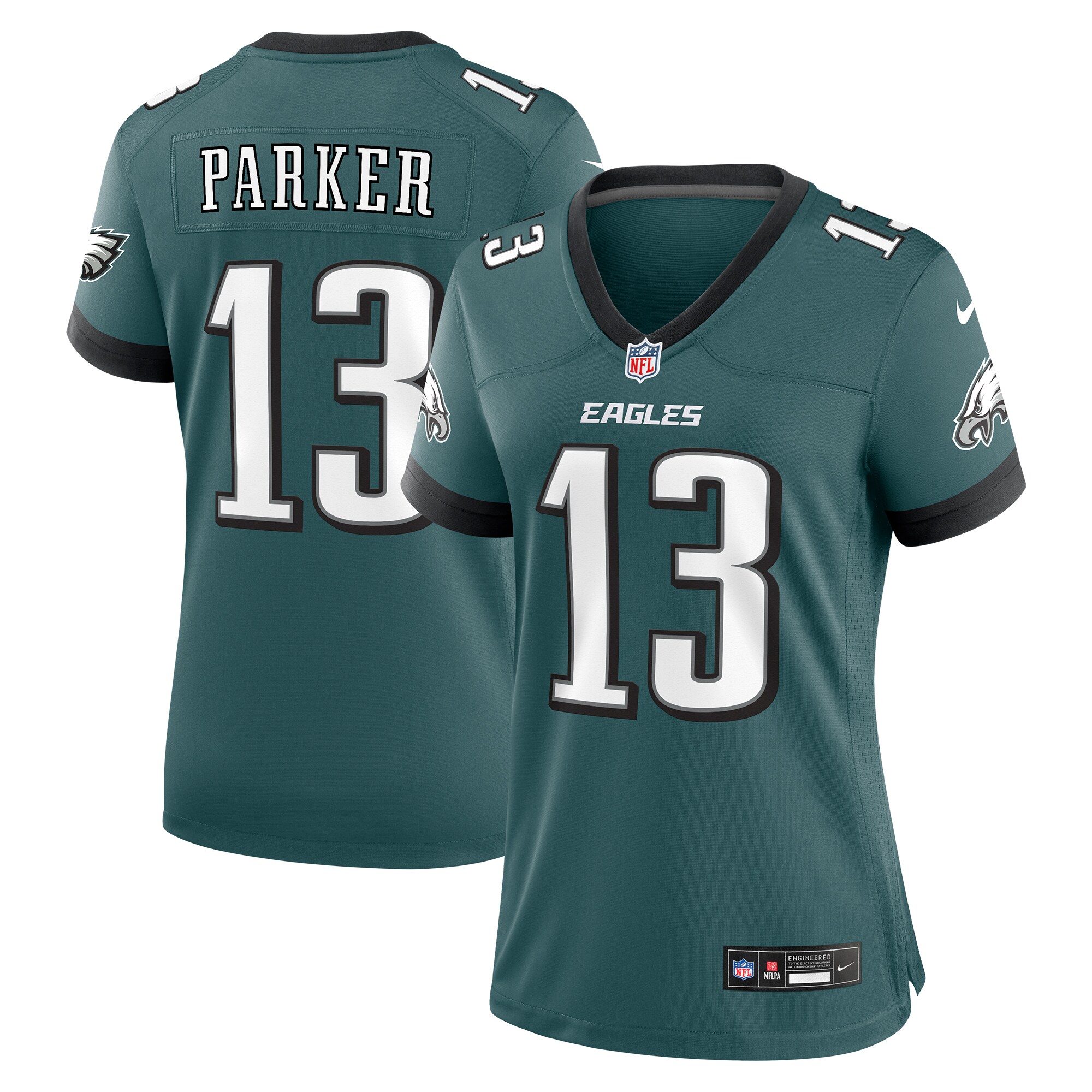 DeVante Parker Philadelphia Eagles  Women's  Game Jersey - Midnight Green