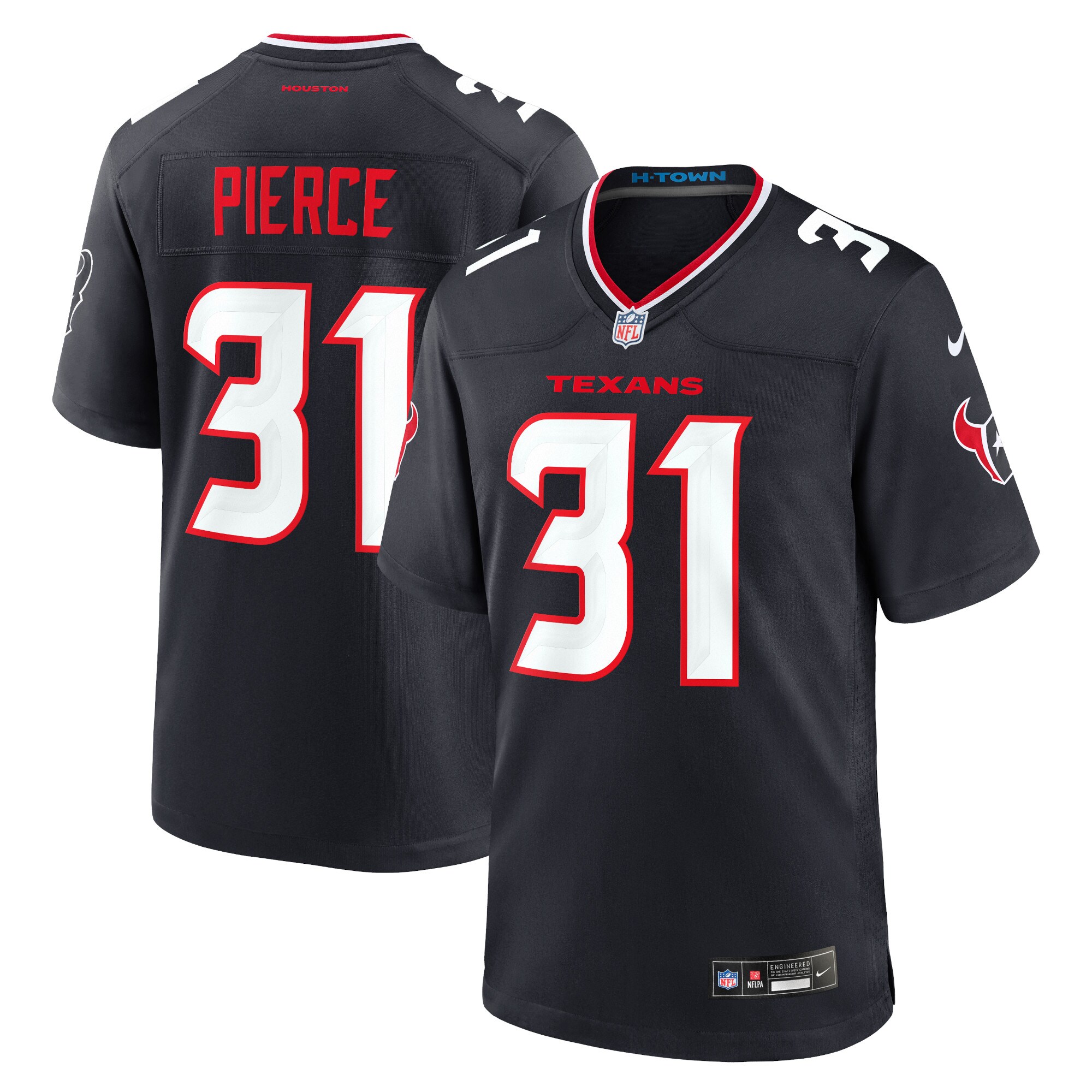 Dameon Pierce Houston Texans  Game Jersey - Navy