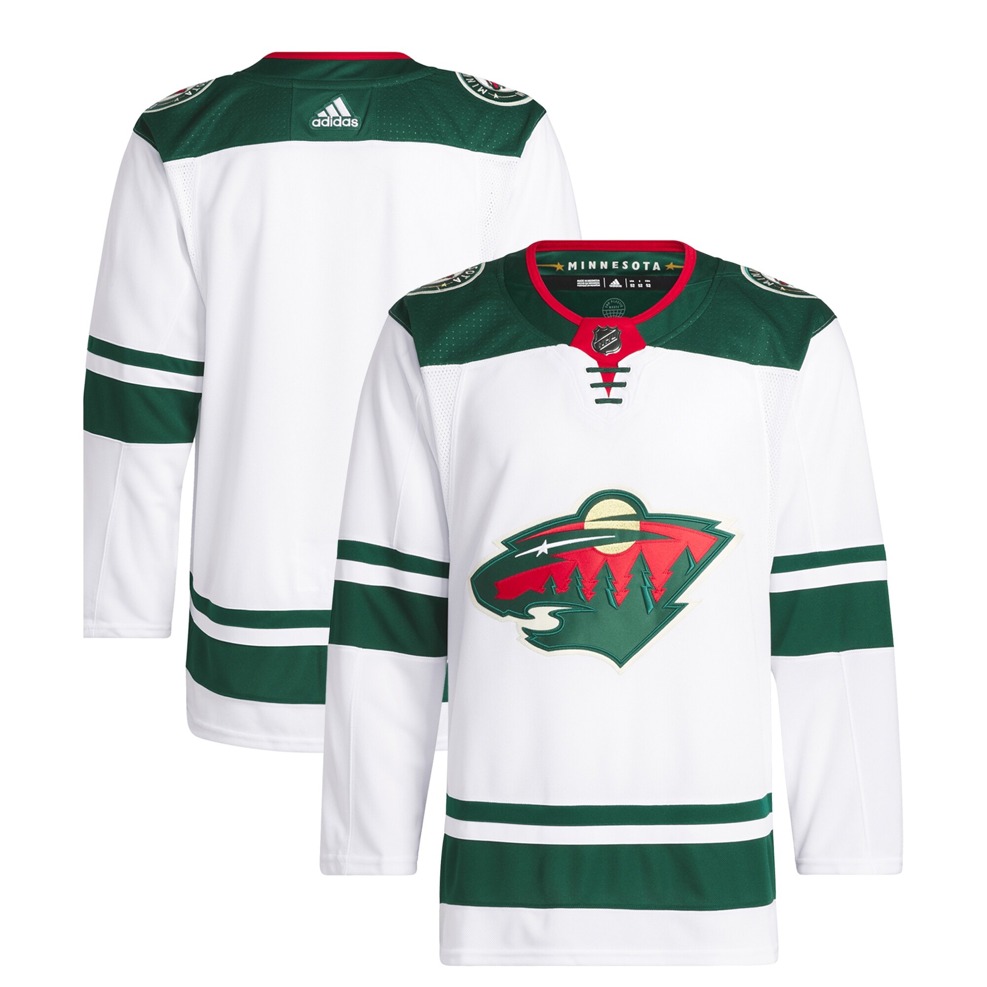 Minnesota Wild adidas Away Primegreen Authentic Jersey\u00c2\u00a0\u00e2\u20ac\u201c White