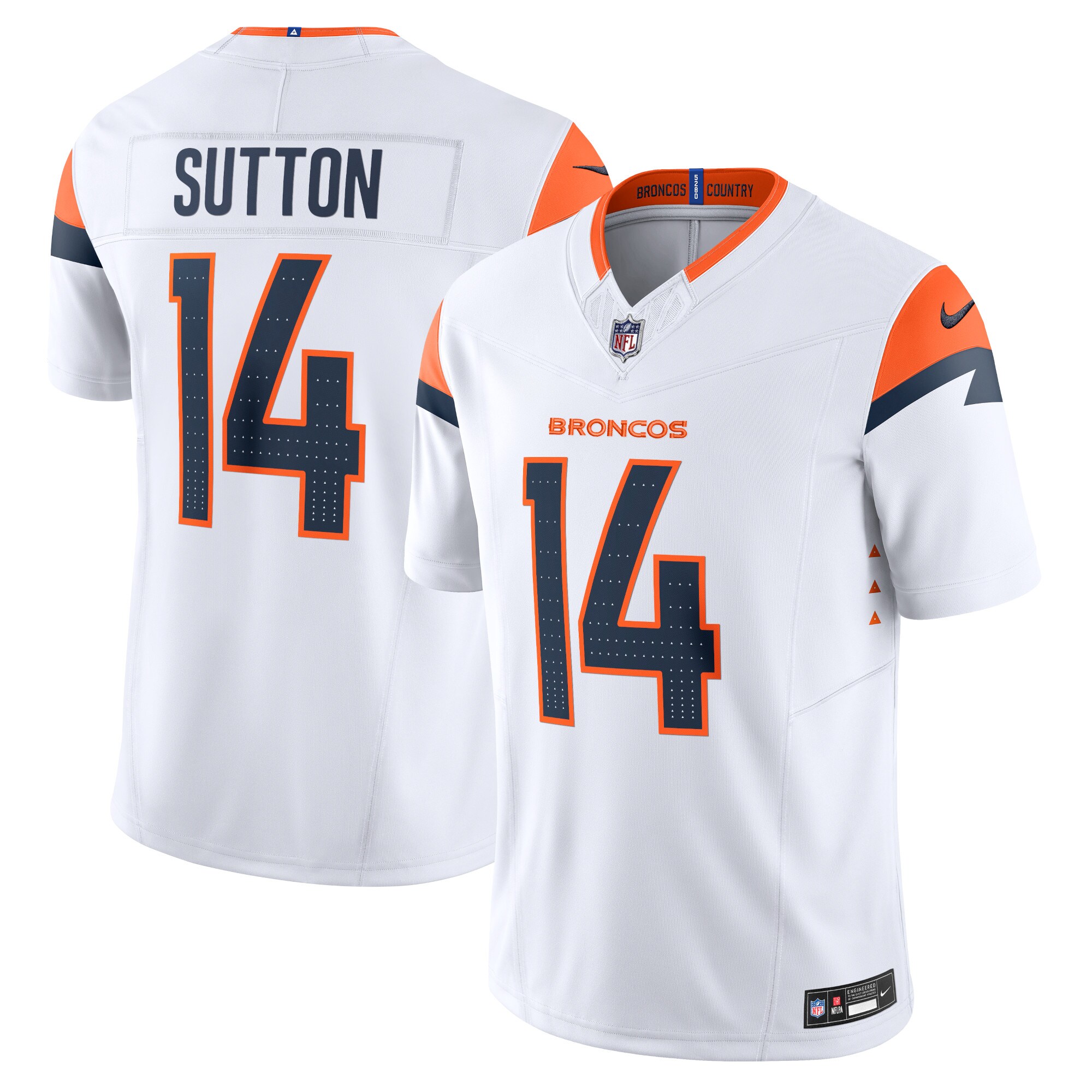 Courtland Sutton Denver Broncos  Vapor F.U.S.E. Limited Jersey - White