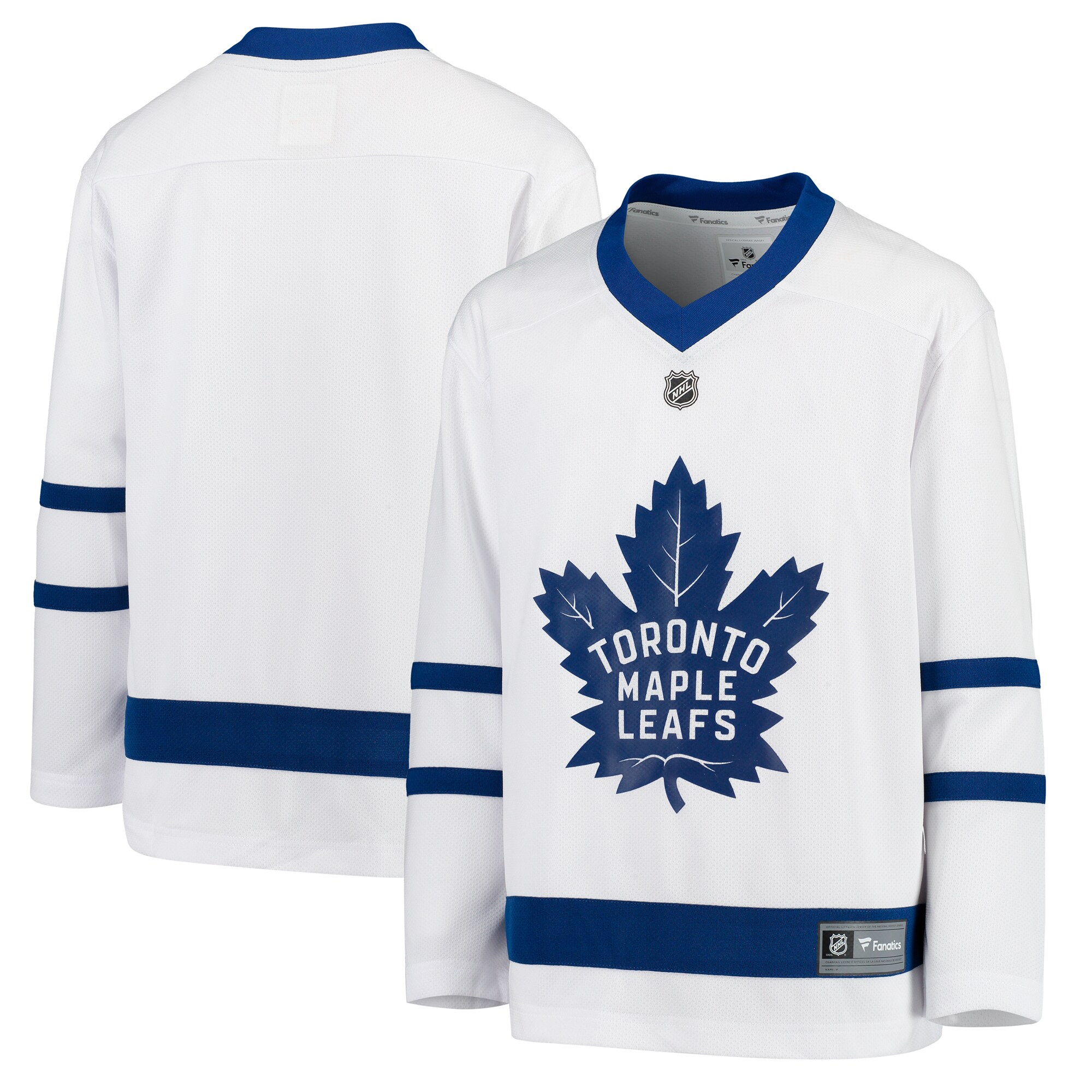 Toronto Maple Leafs Fanatics Youth Away Replica Blank Jersey - White
