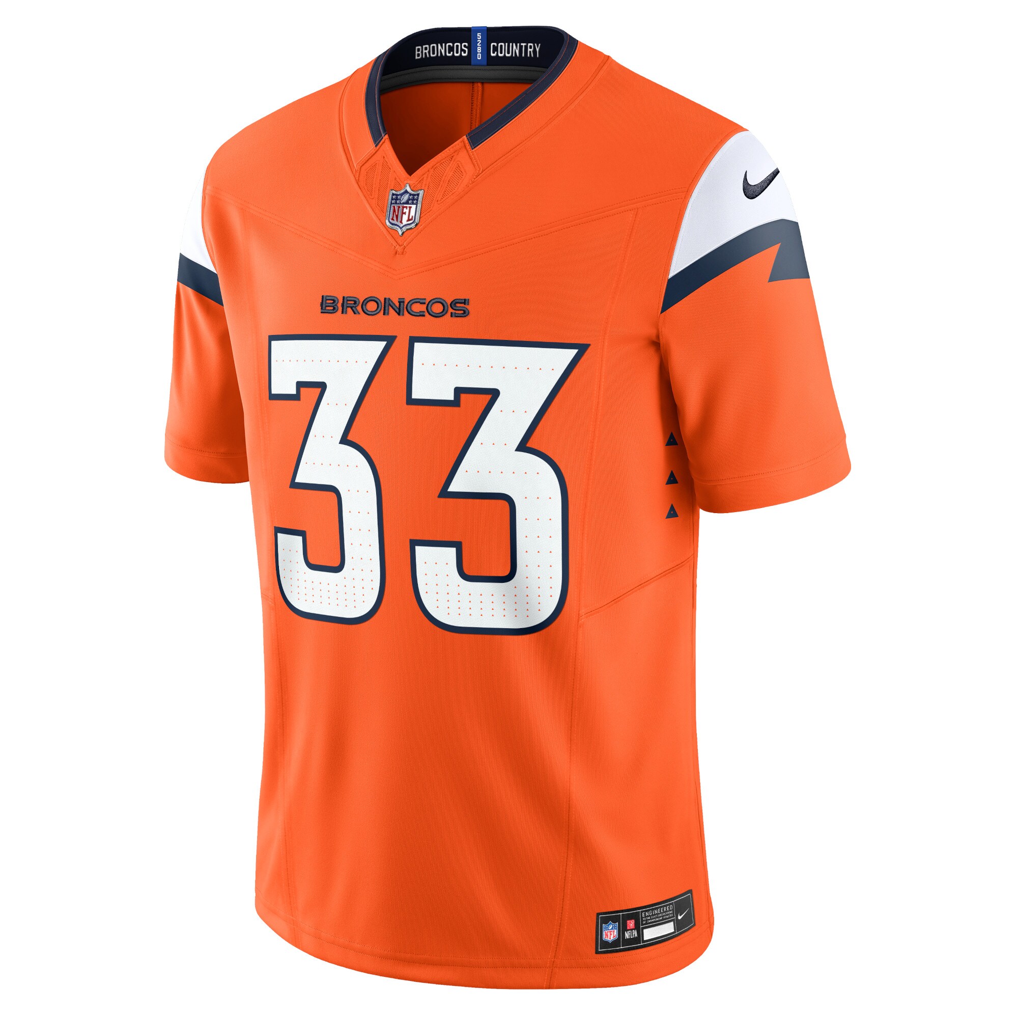 Javonte Williams Denver Broncos  Vapor F.U.S.E. Limited Jersey - Orange